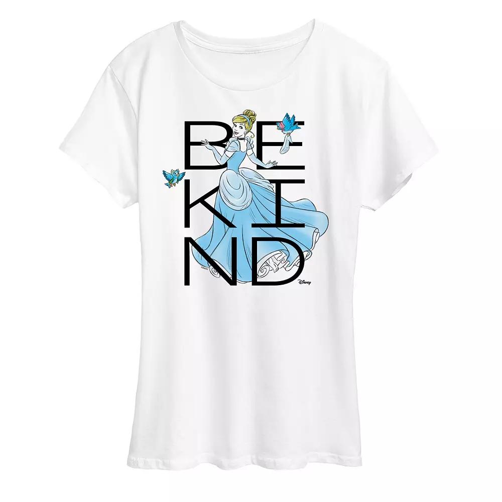 Disney Princess Cinderella Women's Be Kind Graphic Tee,  Product Image