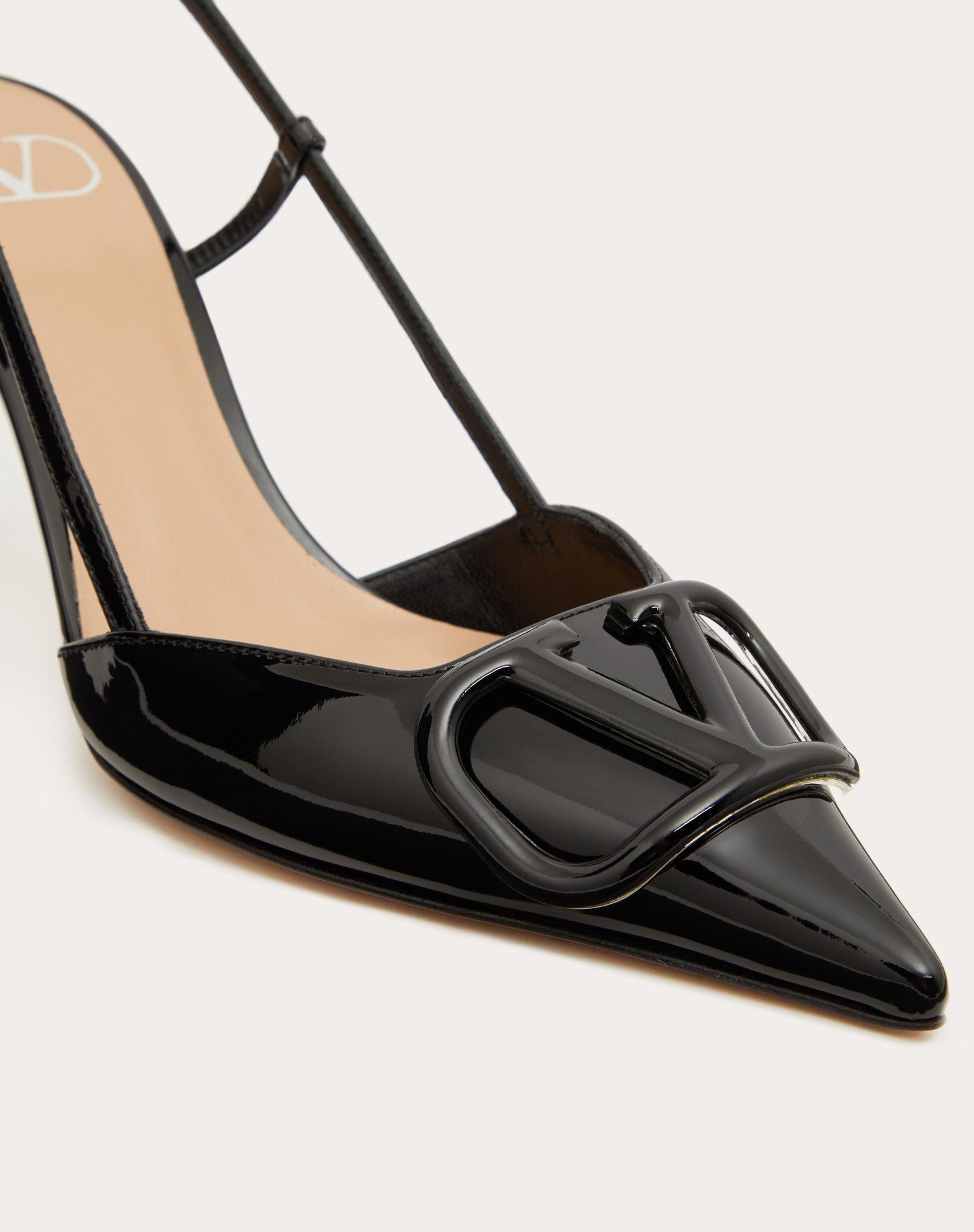 Vlogo Signature Patent Leather Slingback Pump 80Mm / 3.15 In. Product Image