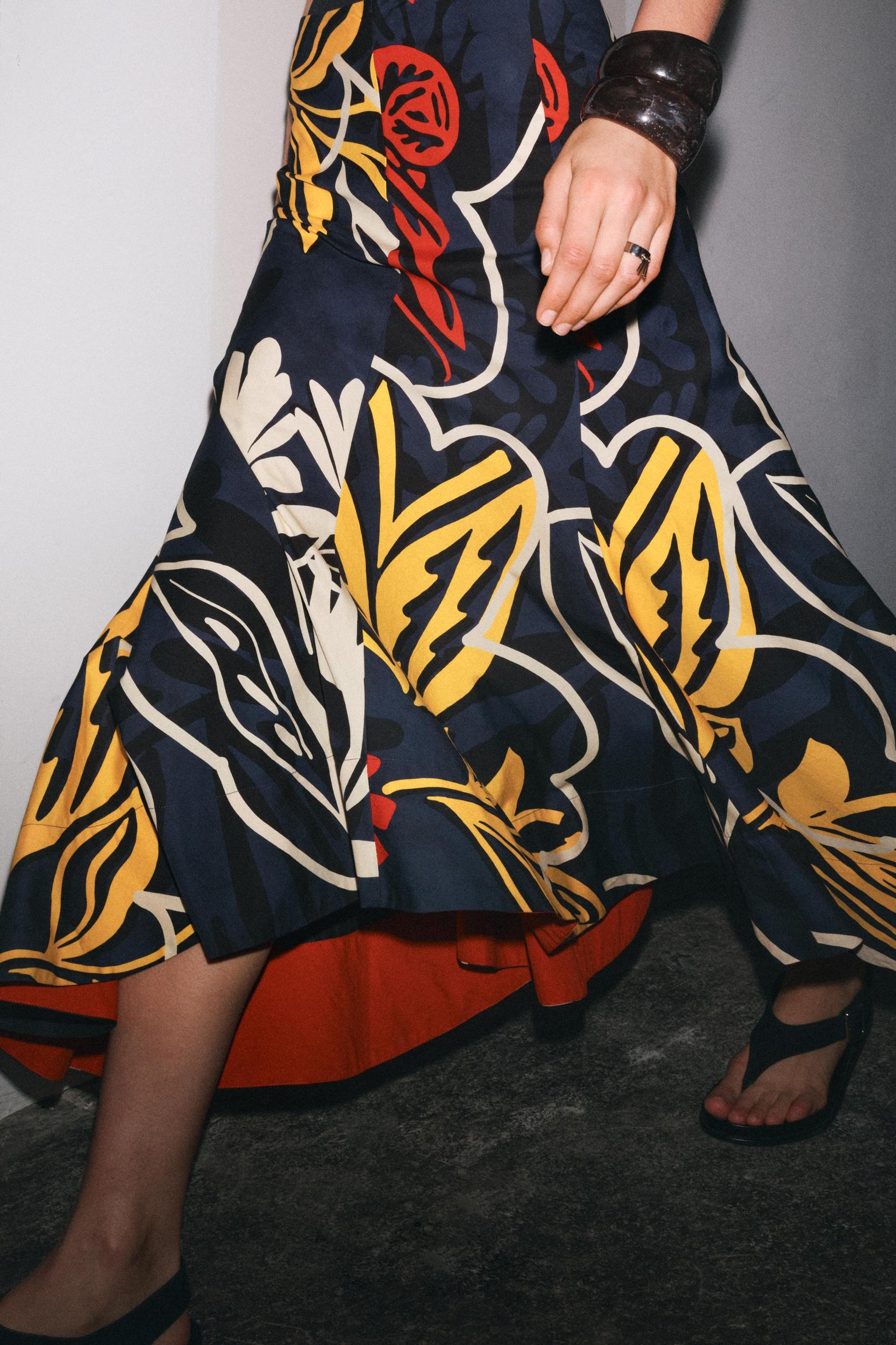 ZW COLLECTION PRINTED SKIRT Product Image