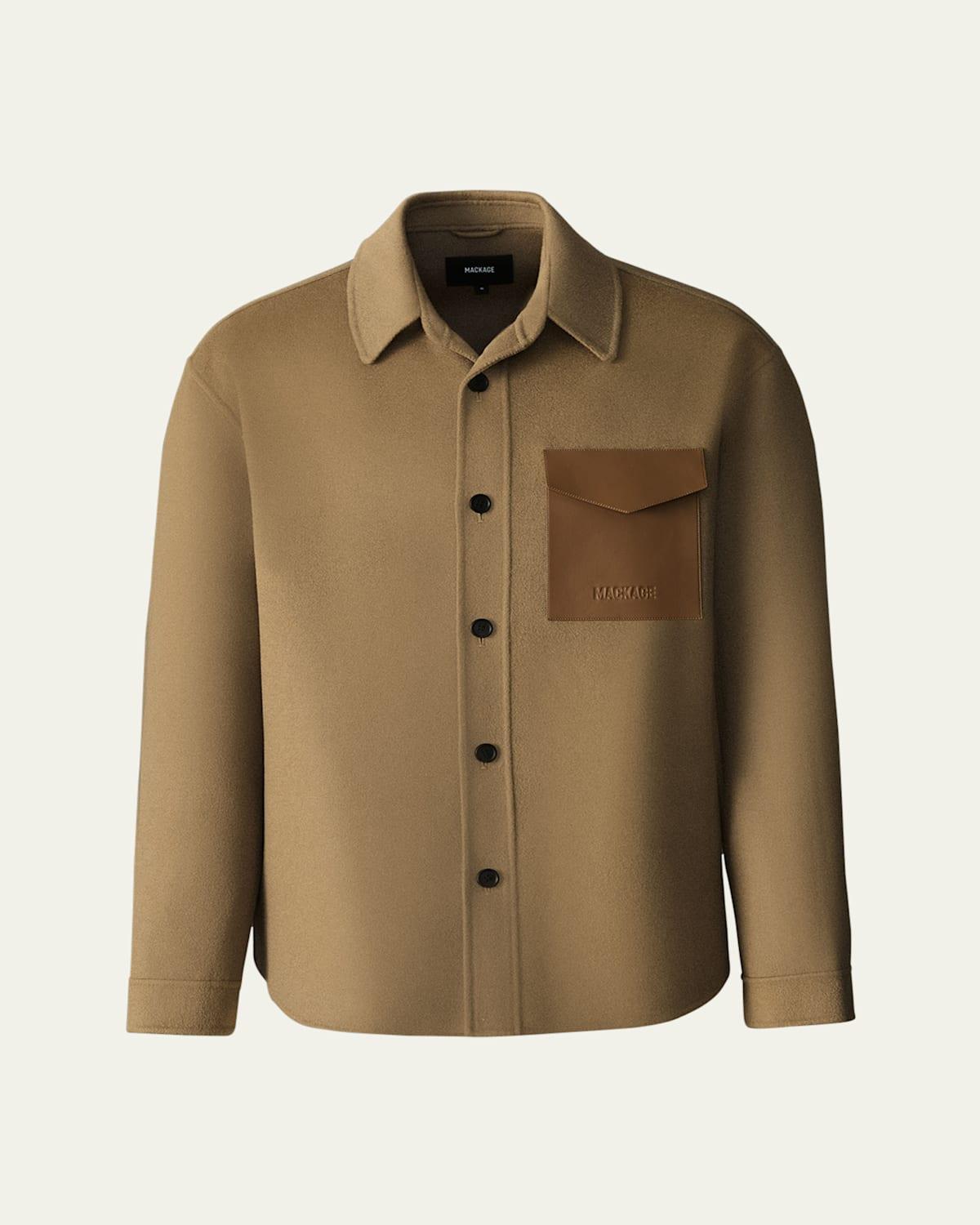 Mens Emmanuel Double-Face Wool Overshirt Product Image