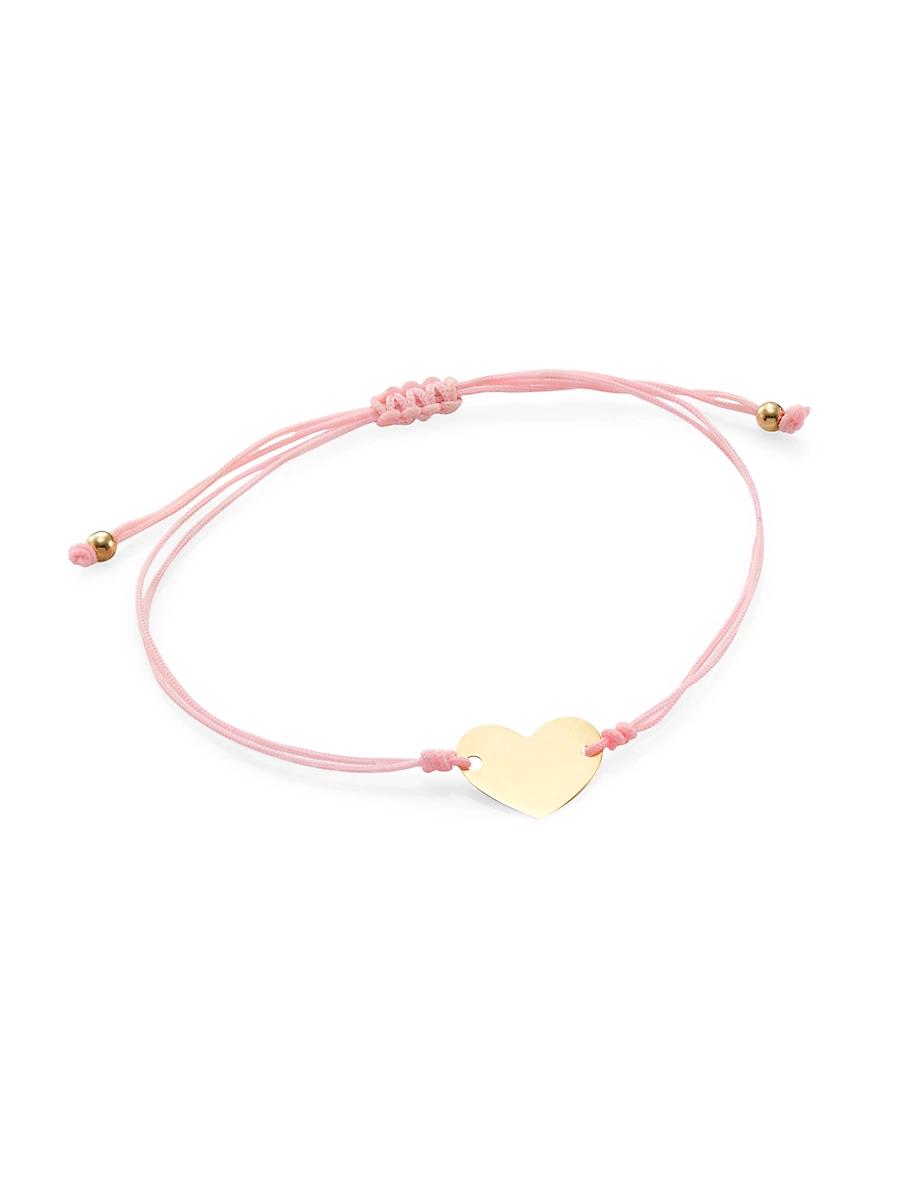 Womens 14K Gold & Braided Cord Bracelet Product Image