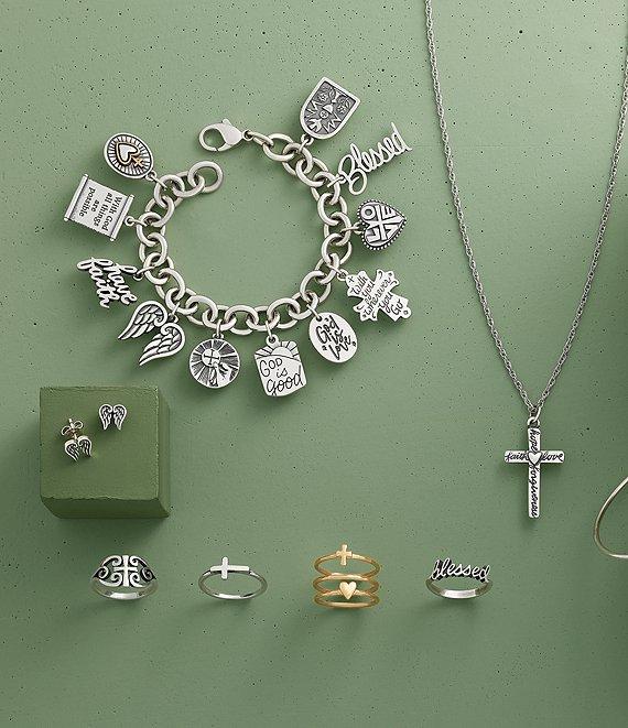 James Avery With God All Things Are Possible Scripture Scroll Sterling Silver Charm Product Image