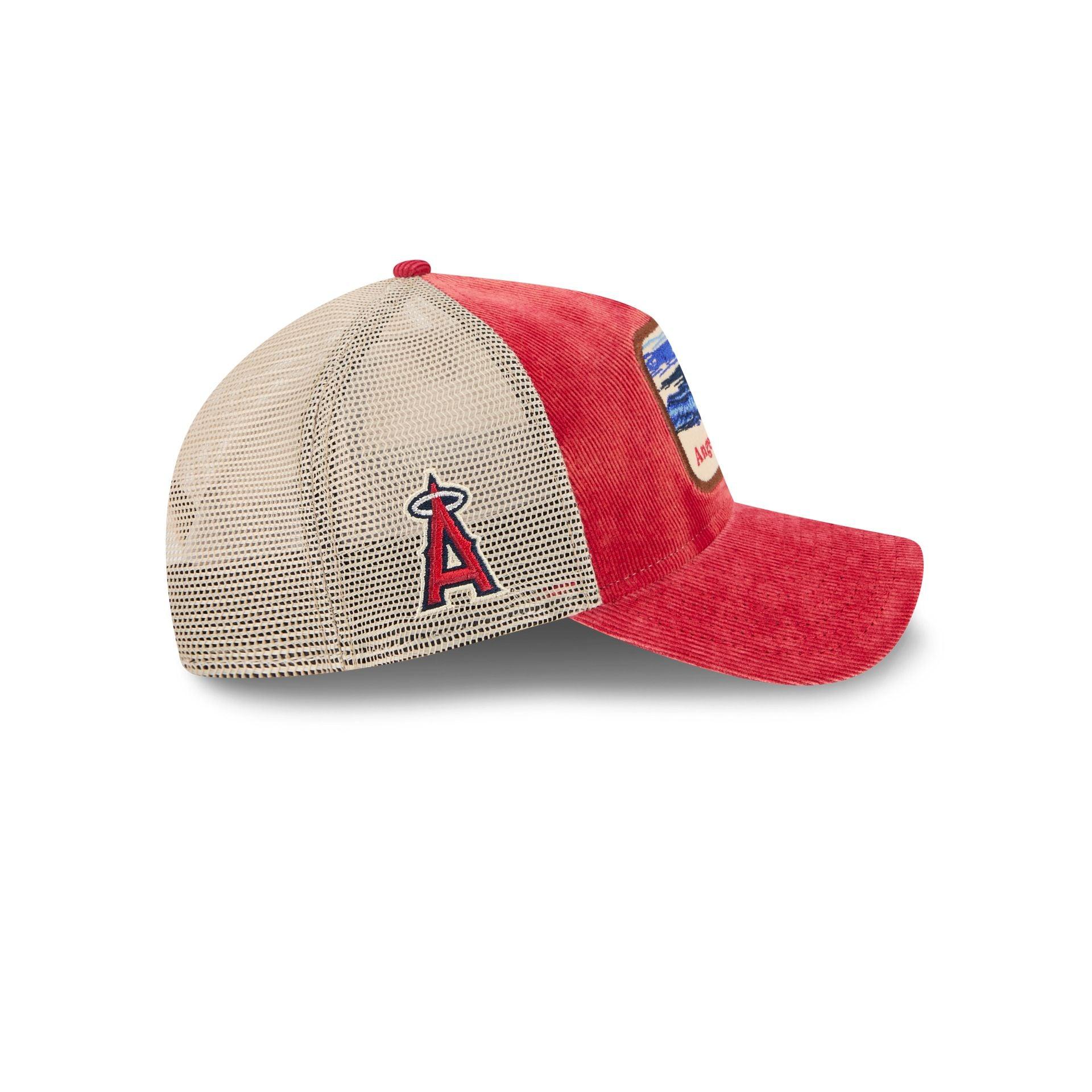 Los Angeles Angels Vintage Landscape 9TWENTY A-Frame Trucker Hat Male Product Image