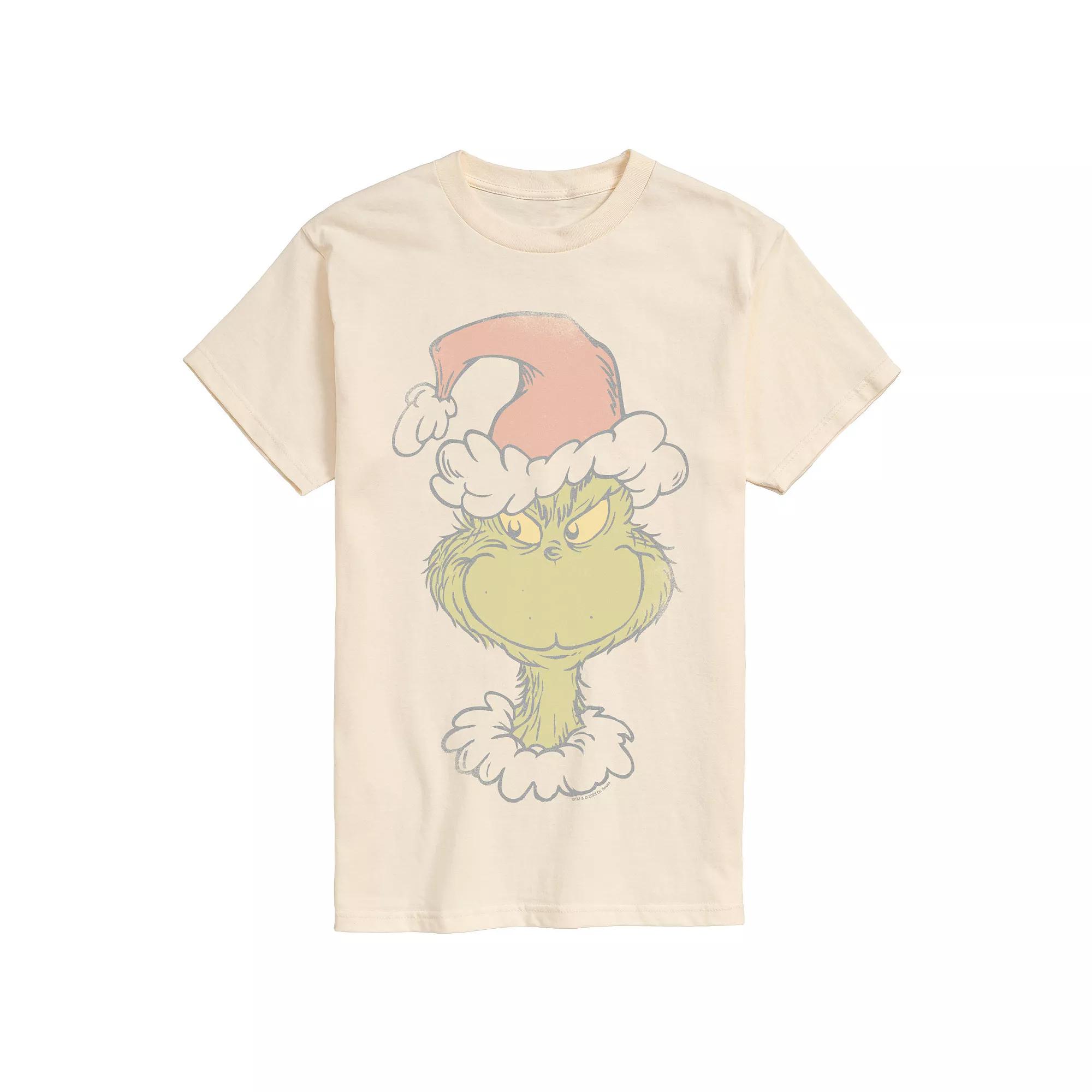 Men's Dr. Seuss The Grinch Santa Graphic Tee,  Product Image
