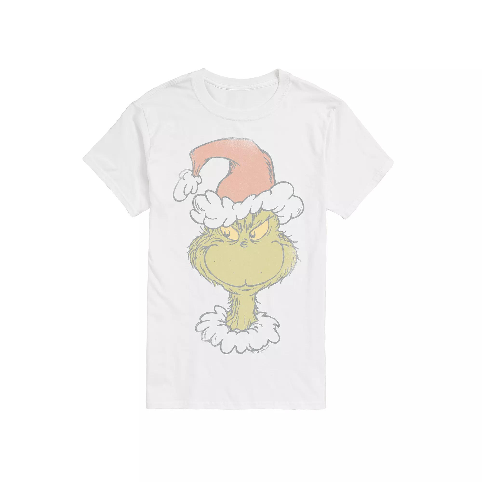Men's Dr. Seuss The Grinch Santa Graphic Tee,  Product Image