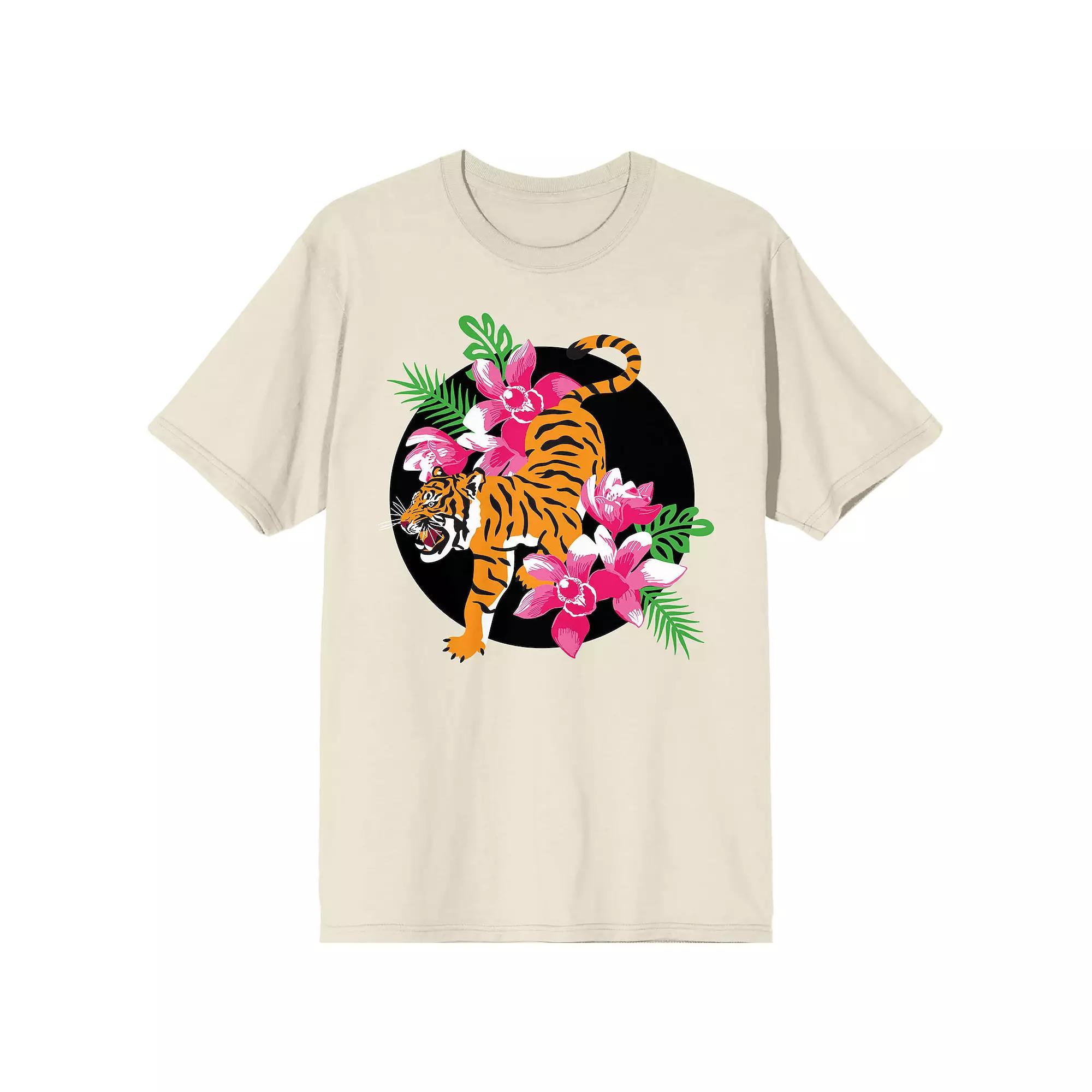 Men's Natural World Tiger Tee, Size: XXL, Off White Product Image
