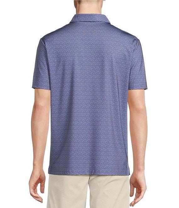 Cremieux Blue Label Performance Stretch Fish Printed Short Sleeve Polo Shirt Product Image