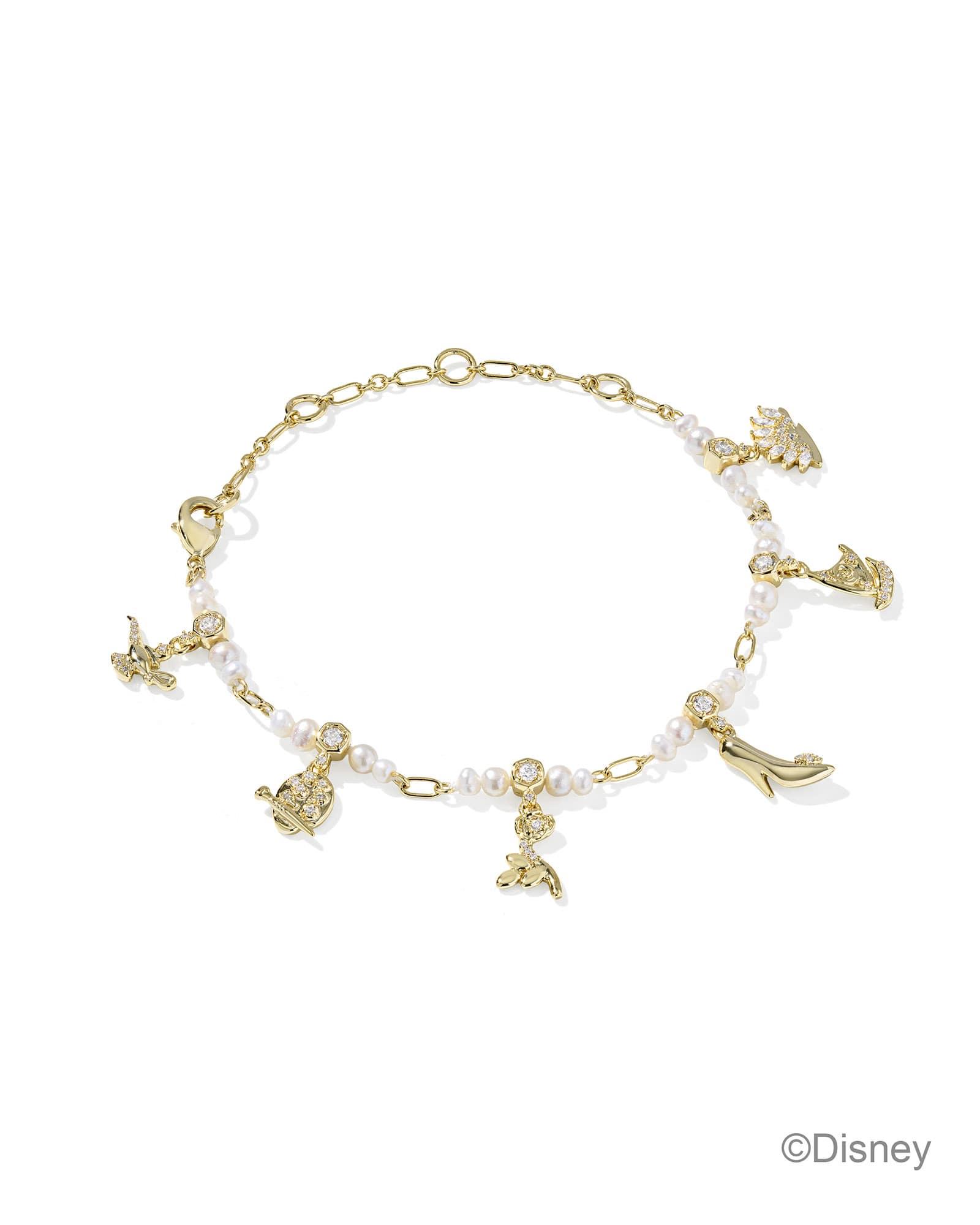 Disney | Kendra Scott Princess Gold Charm Bracelet Product Image