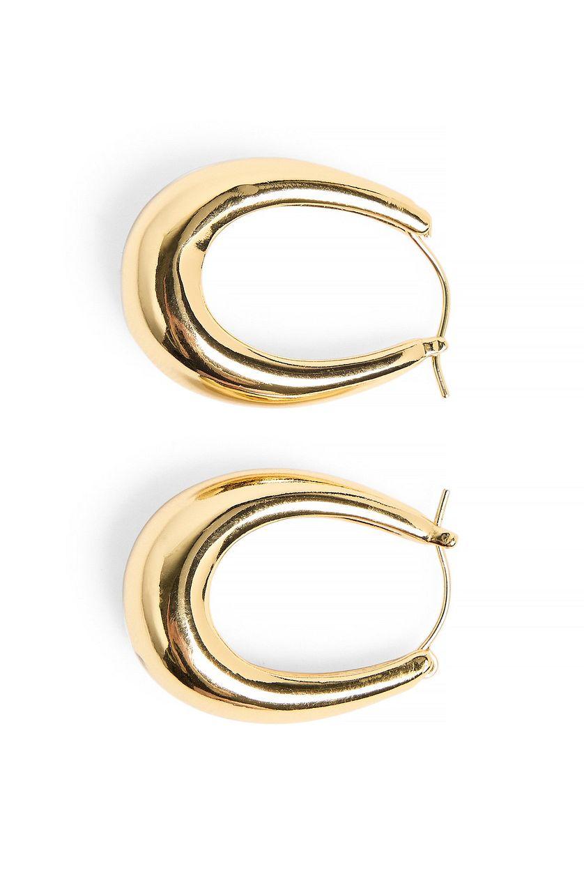 Gold Plated Hoop Earrings Product Image