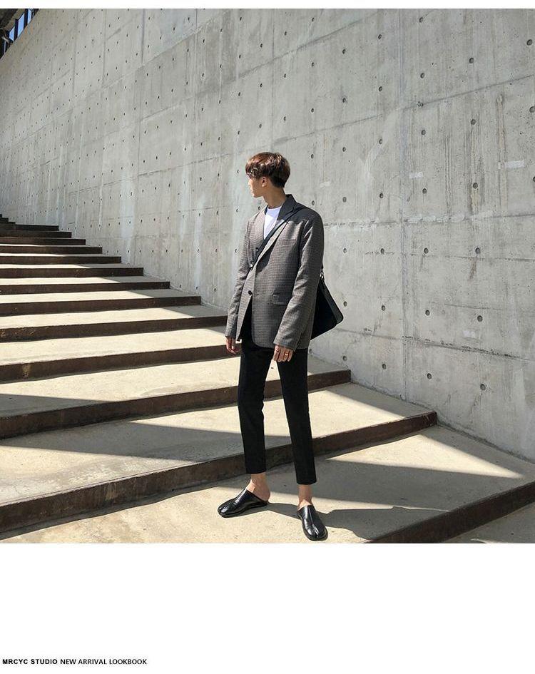 Plain Faux Leather Crossbody Briefcase Product Image