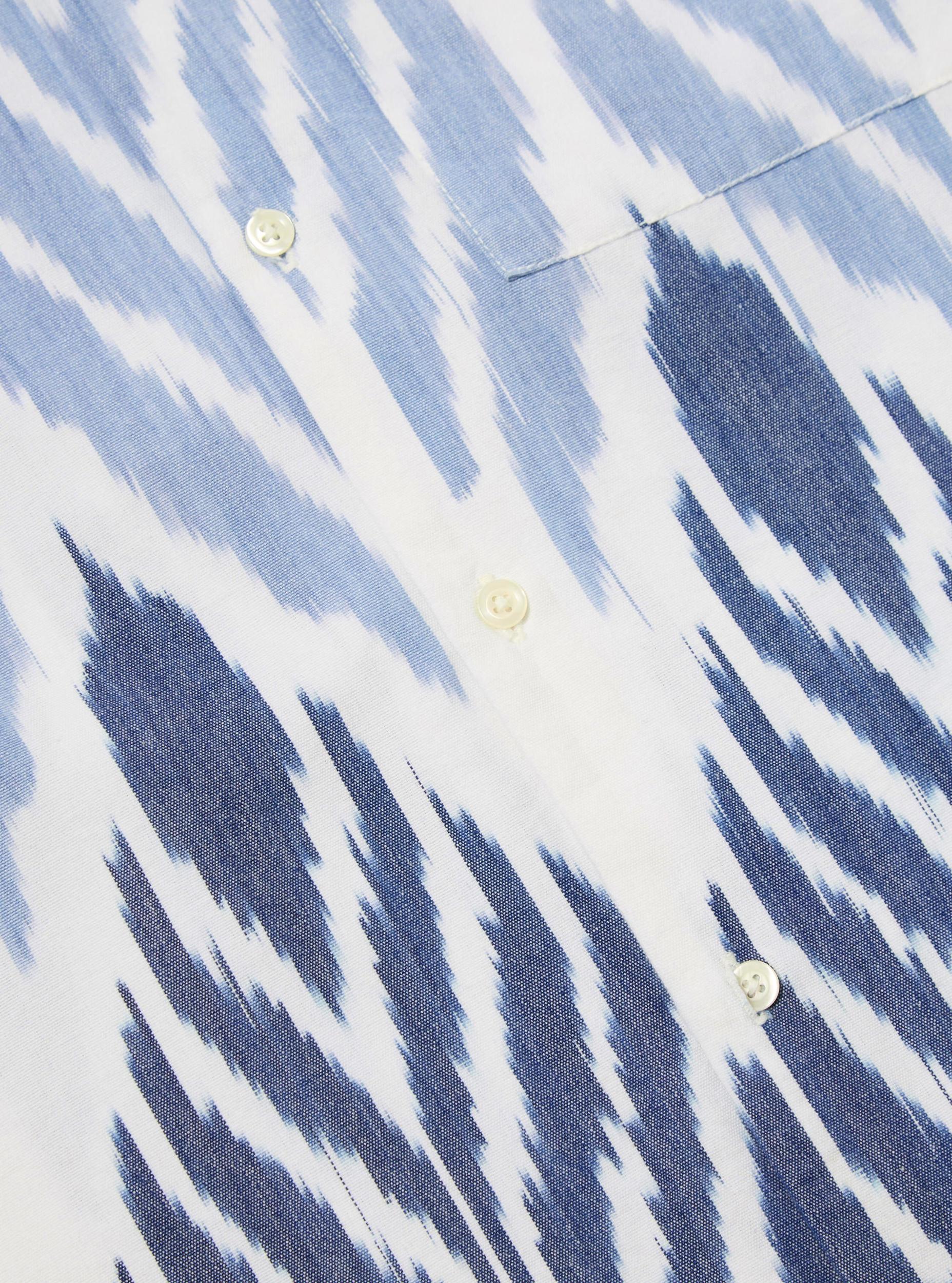 Blue Peacock Ikat Camp Shirt Product Image