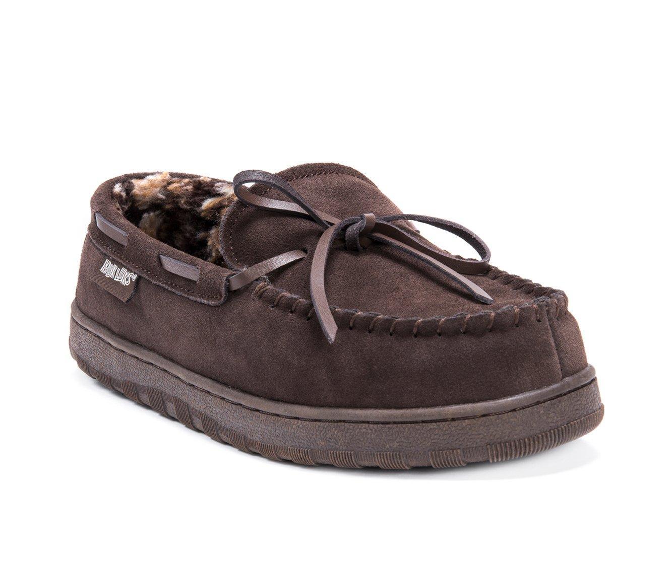 MUK LUKS Men's Paul Printed Berber Suede Moccasins Product Image