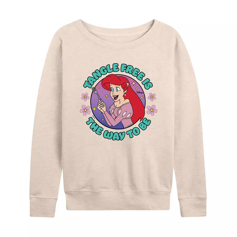 Disney's The Little Mermaid Ariel Women's Tangle Free French Terry Long Sleeve Tee, Girl's,  Product Image