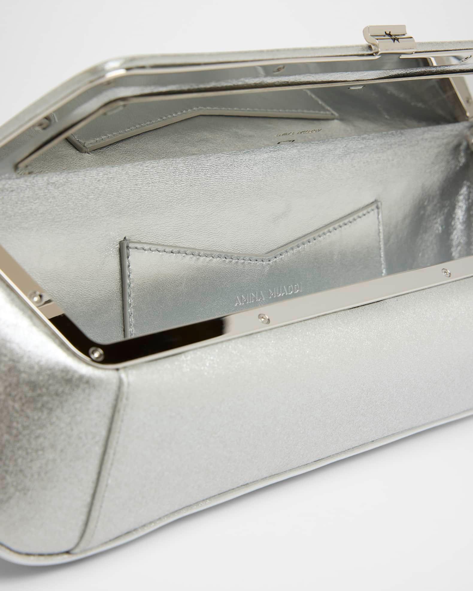 Ami Framed Metallic Clutch Bag Product Image