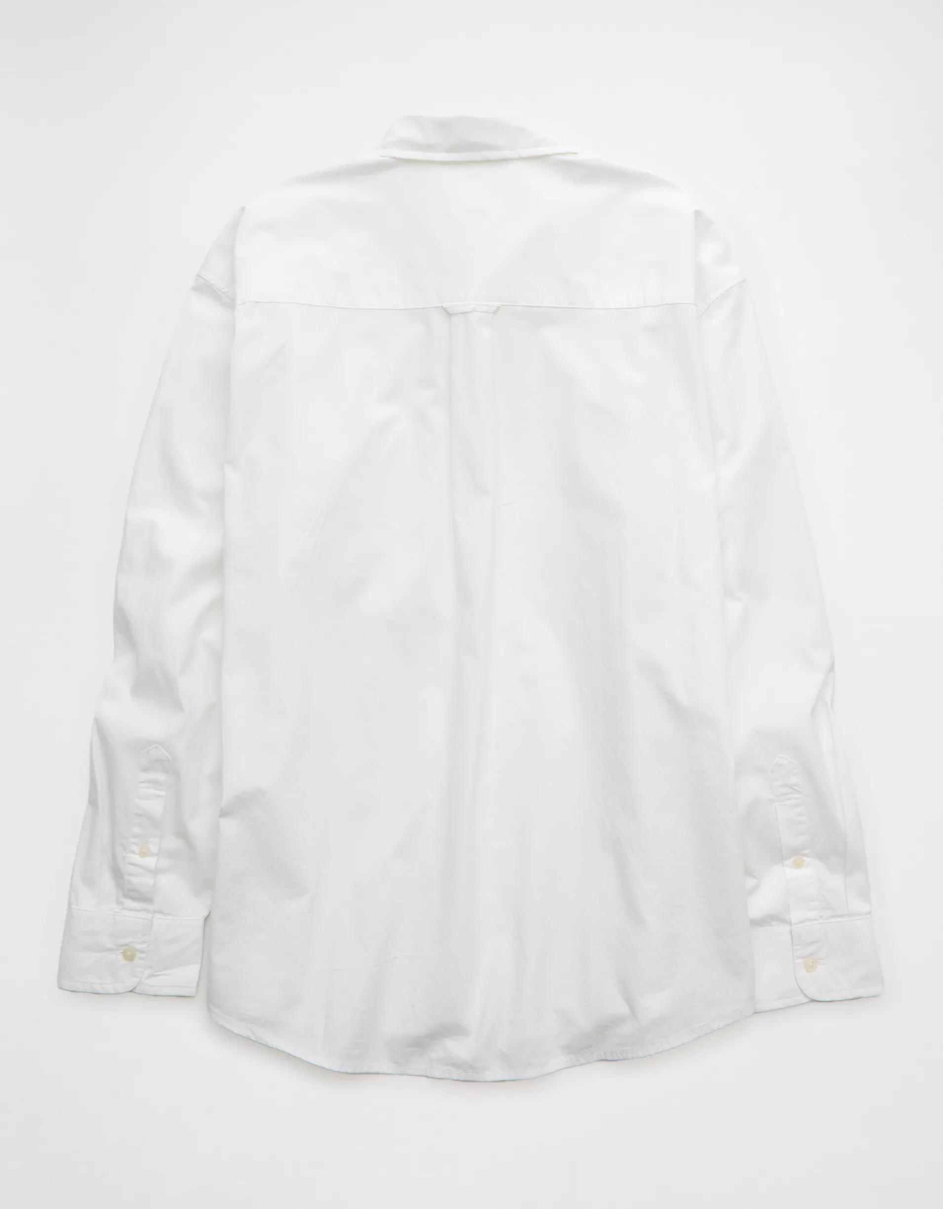 AE Everyday Relaxed Poplin Button-Up Shirt Product Image