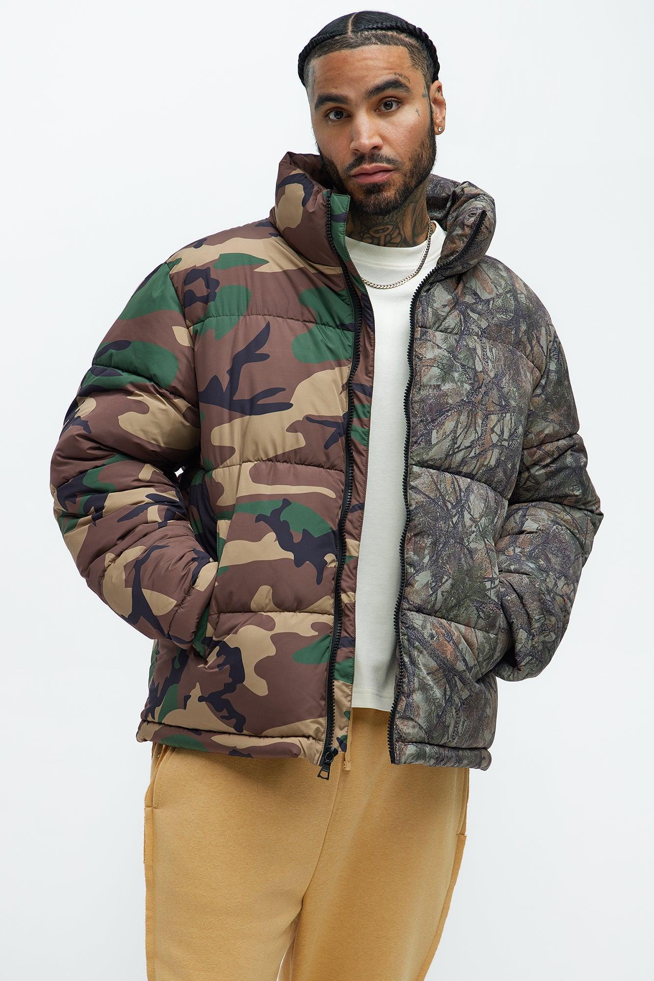 Shuffle Split Puffer Jacket - Camouflage Product Image