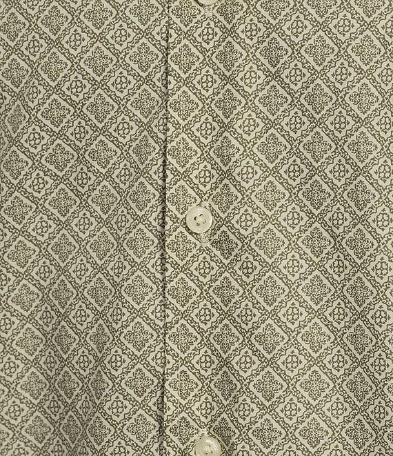 Cremieux Blue Label Twill Tile Print Long Sleeve Woven Shirt Product Image