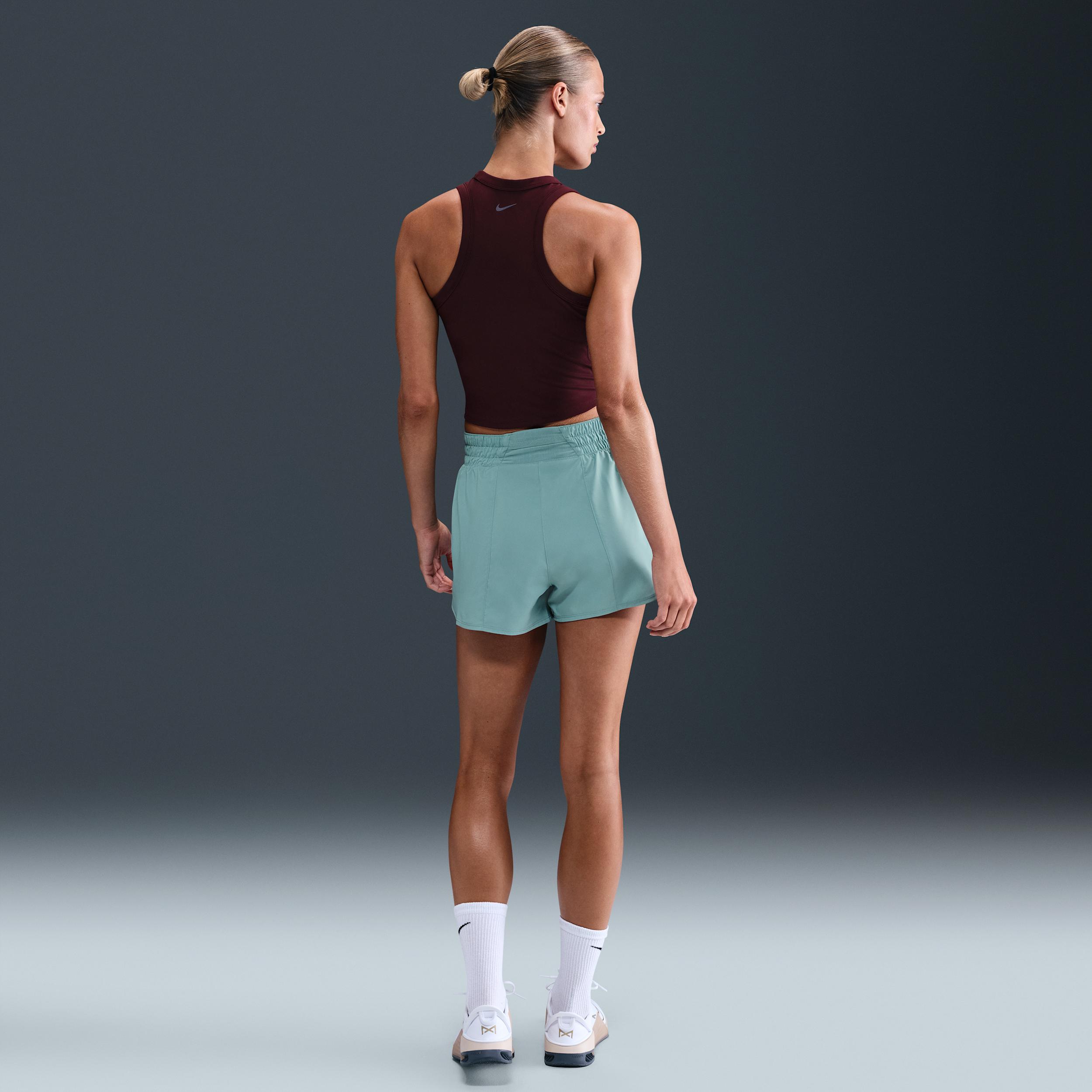 Nike Womens One Dri-FIT High-Waisted 3 2-in-1 Shorts | DX6016-017 Product Image