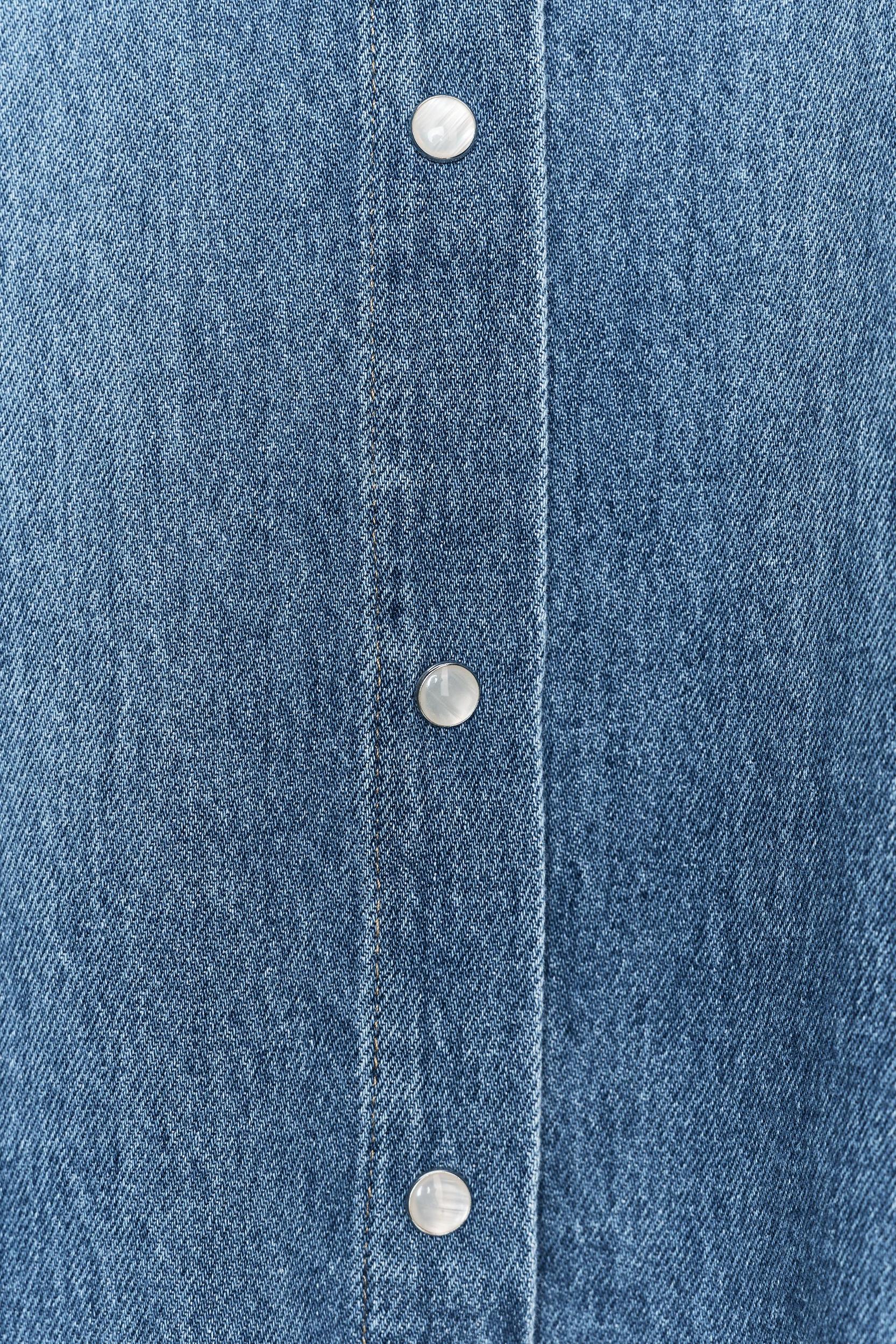 ZW COLLECTION DENIM TIE SHIRT Product Image