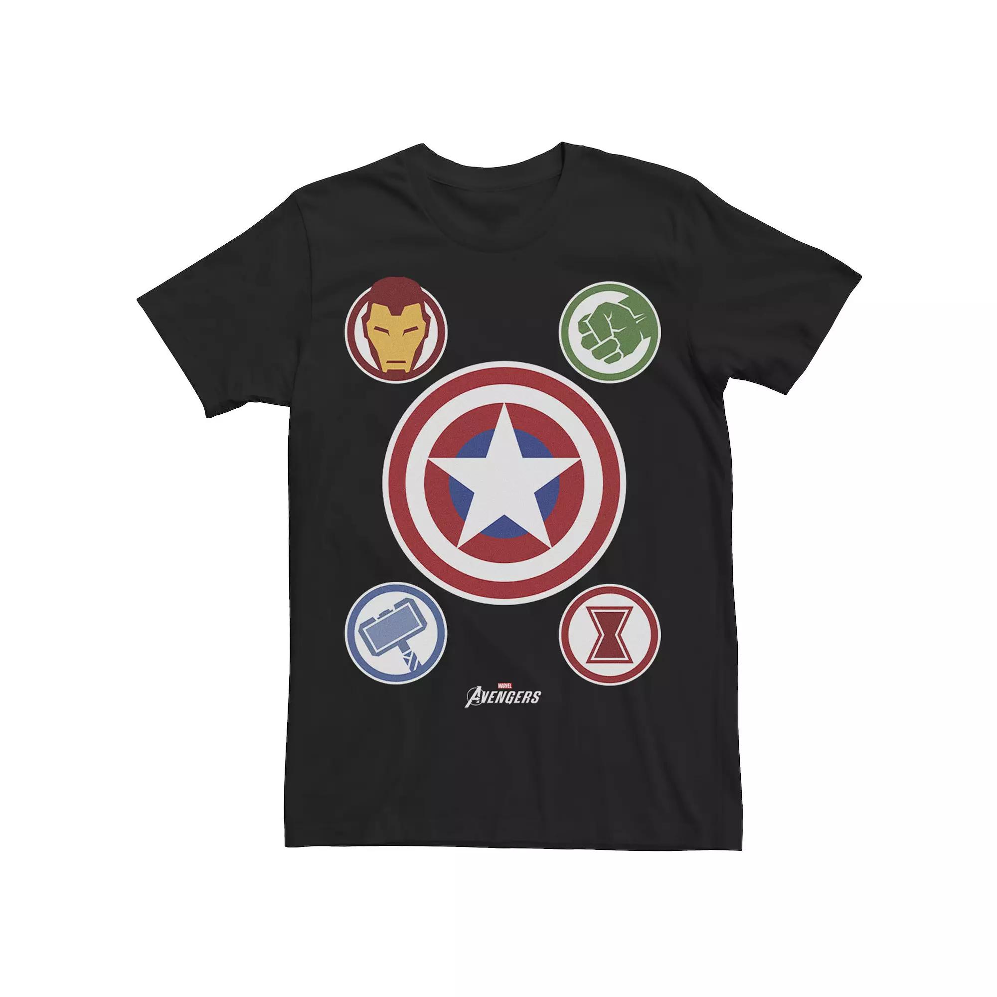 Men's Marvel Gamerverse Avenger Shield Emblems Collage Tee,  Product Image