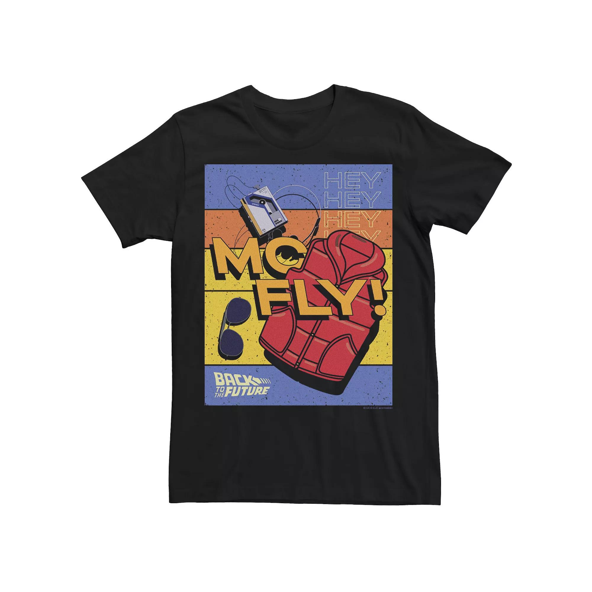 Men's Back To The Future Mc Fly Items Poster Tee,  Product Image
