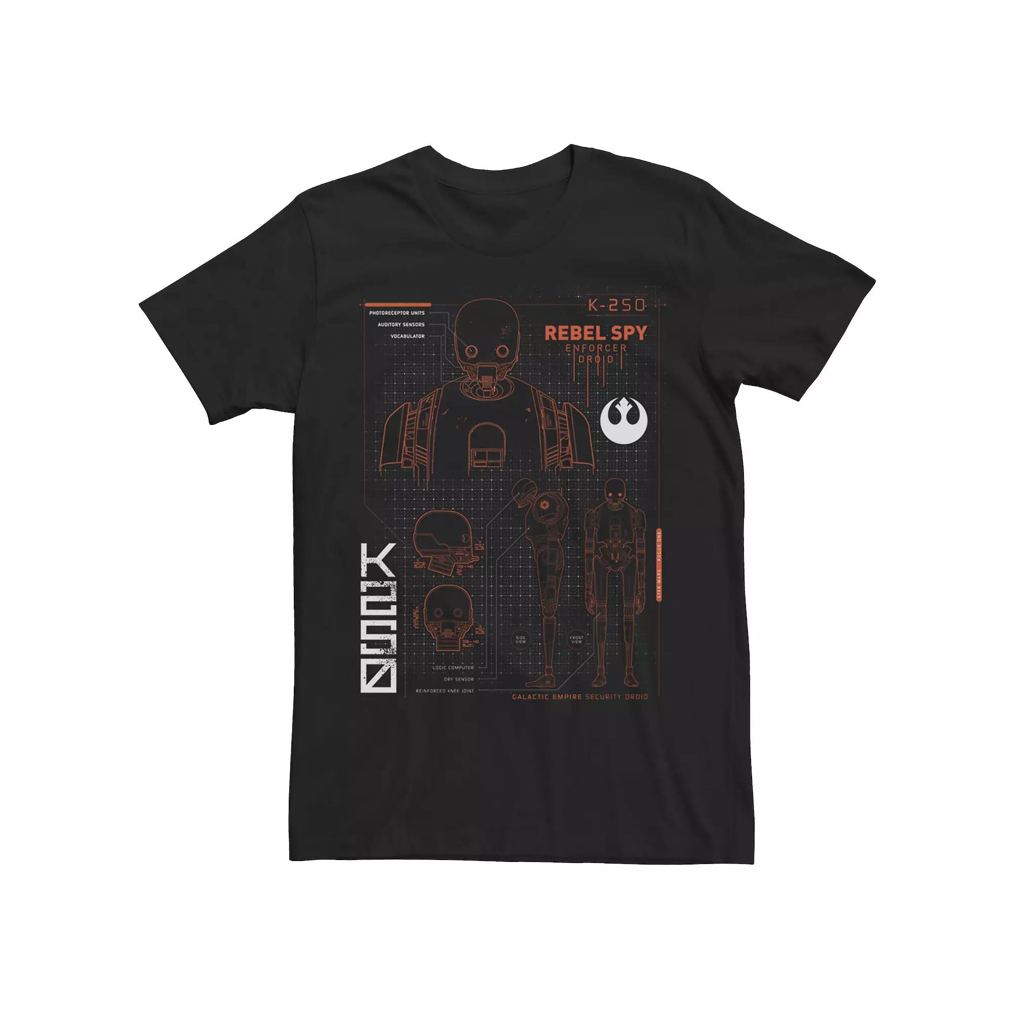 Men's Star Wars K2SO Schematic Tee,  Product Image