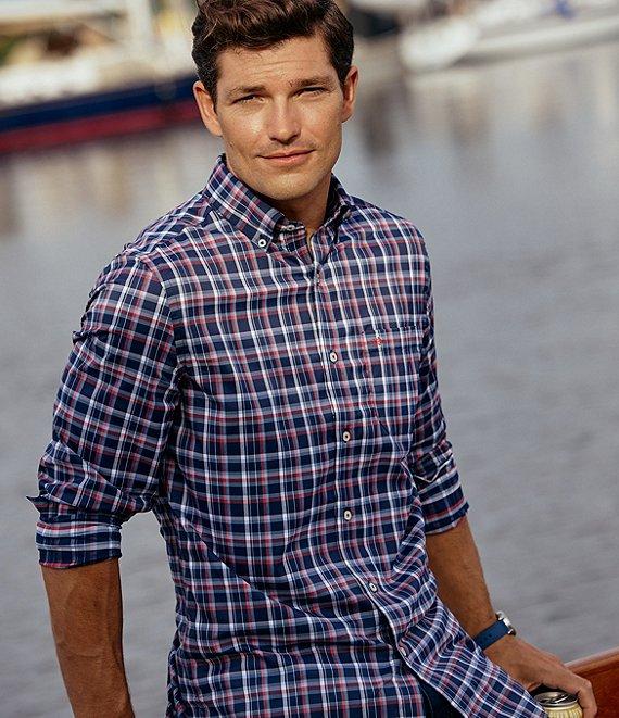 Southern Tide Intercoastal Performance Stretch Bellinger Plaid Long Sleeve Woven Shirt Product Image