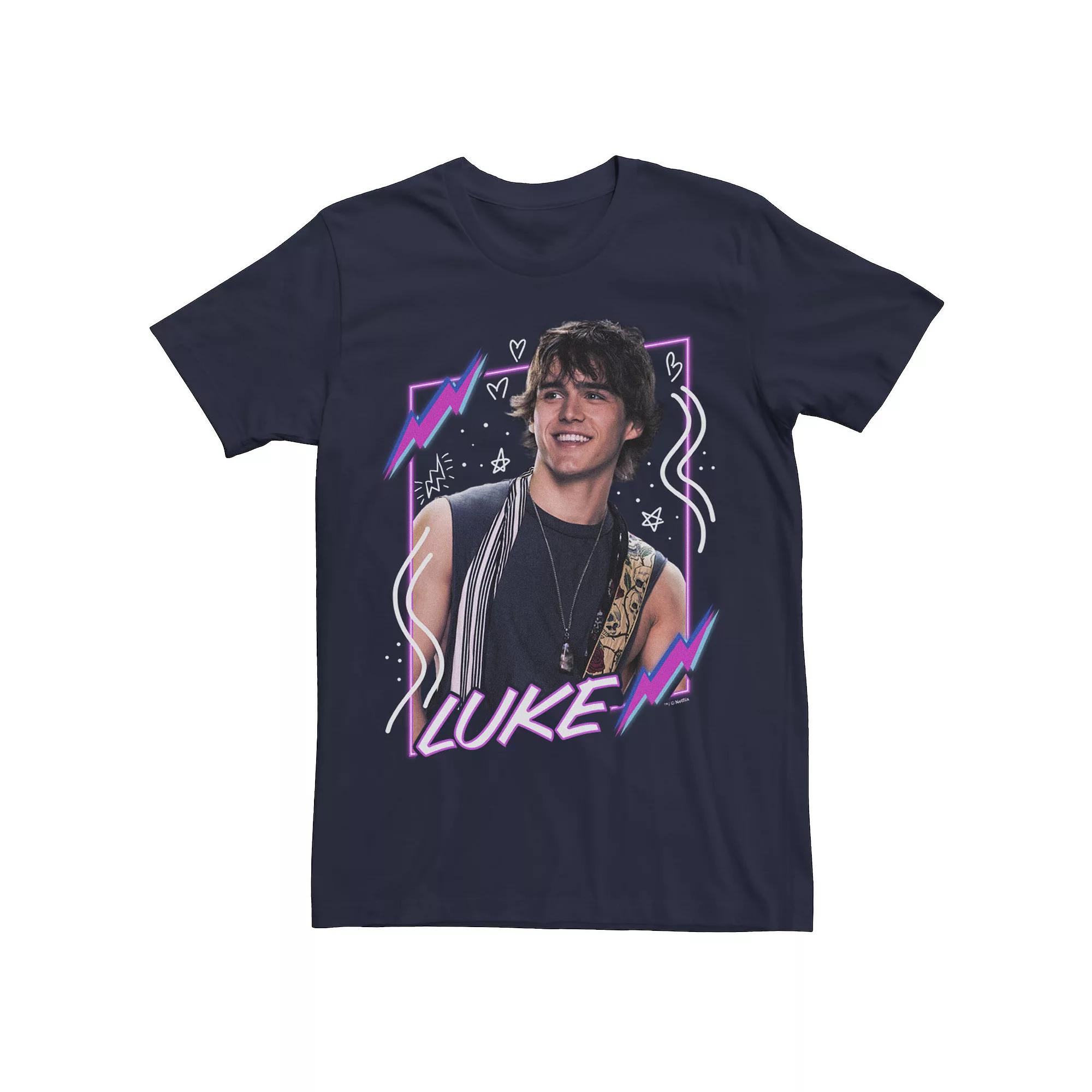 Men's Netflix Julie And The Phantoms Luke Portrait Tee, Size: XS, Blue Product Image
