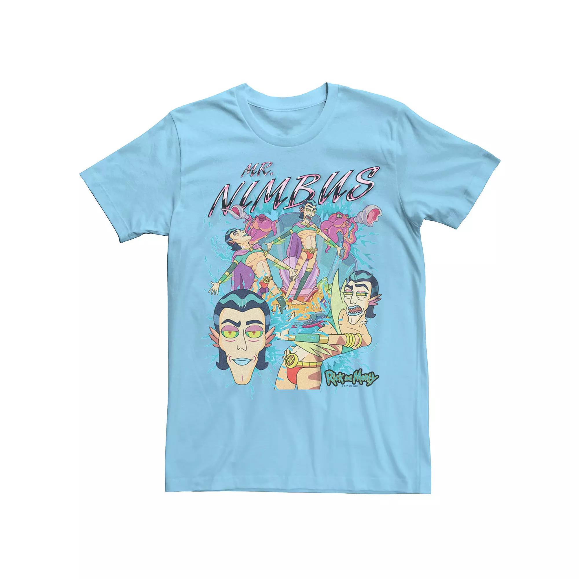 Men's Rick And Morty Mr. Nimbus Poses Tee,  Product Image