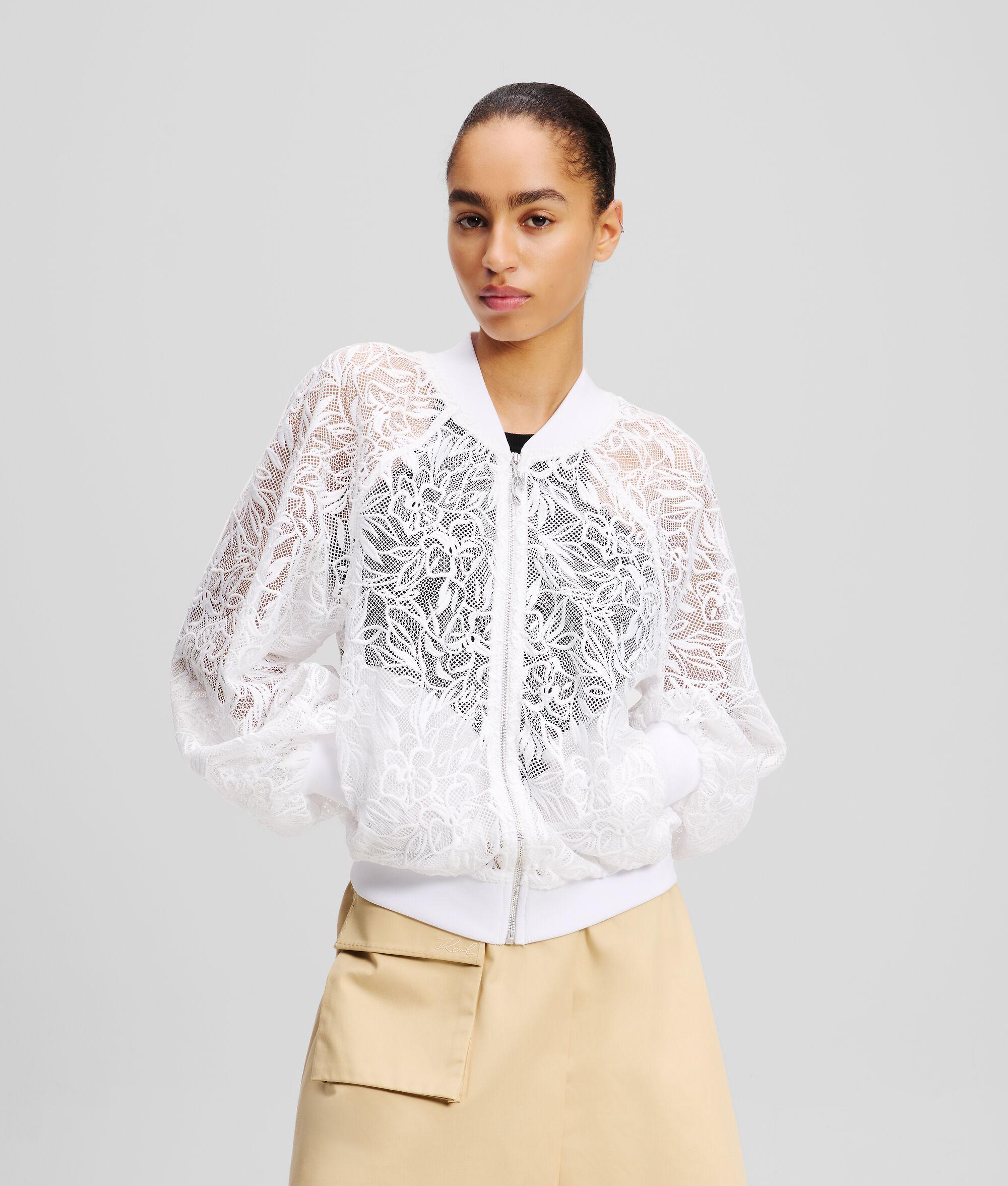 ORCHID EMBROIDERY BOMBER JACKET Product Image