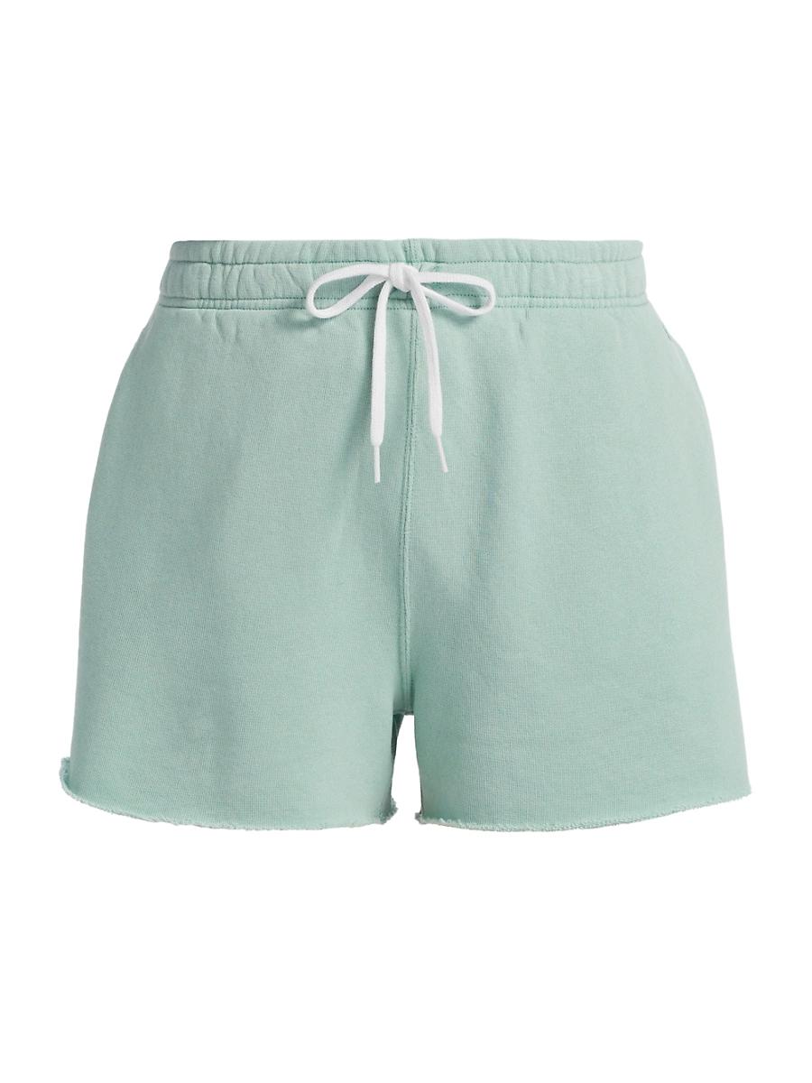 Womens Cotton-Blend Fleece Drawstring Shorts Product Image
