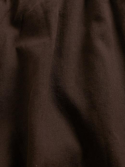 Linen-Blend Easy Wide-Hem Pants Product Image