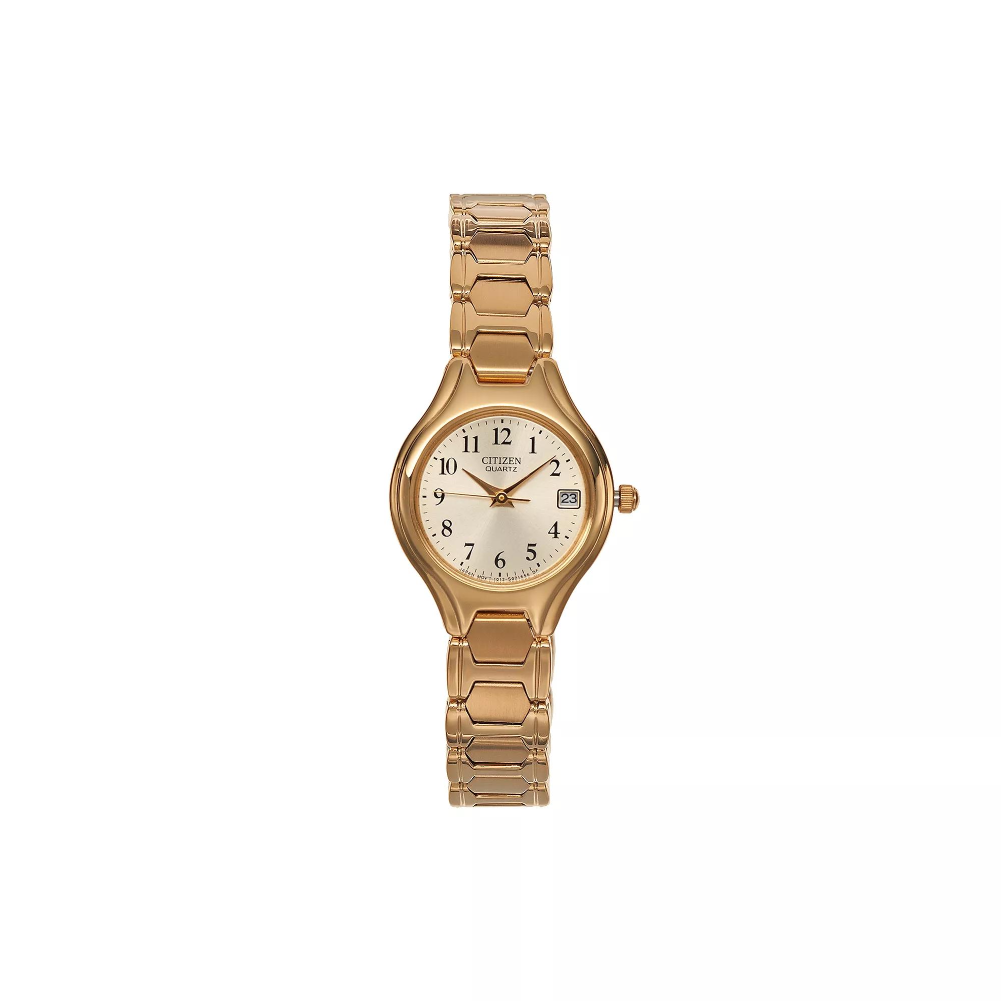 Citizen Womens Easy Reader Stainless Steel Watch, Gold Tone Product Image