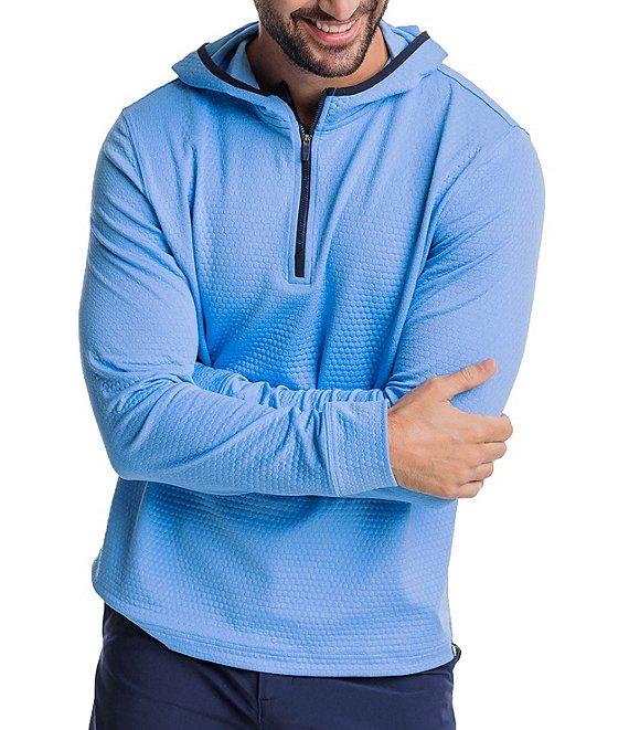 Southern Tide Performance Stretch Scuttle Heather Quarter-Zip Hoodie Product Image