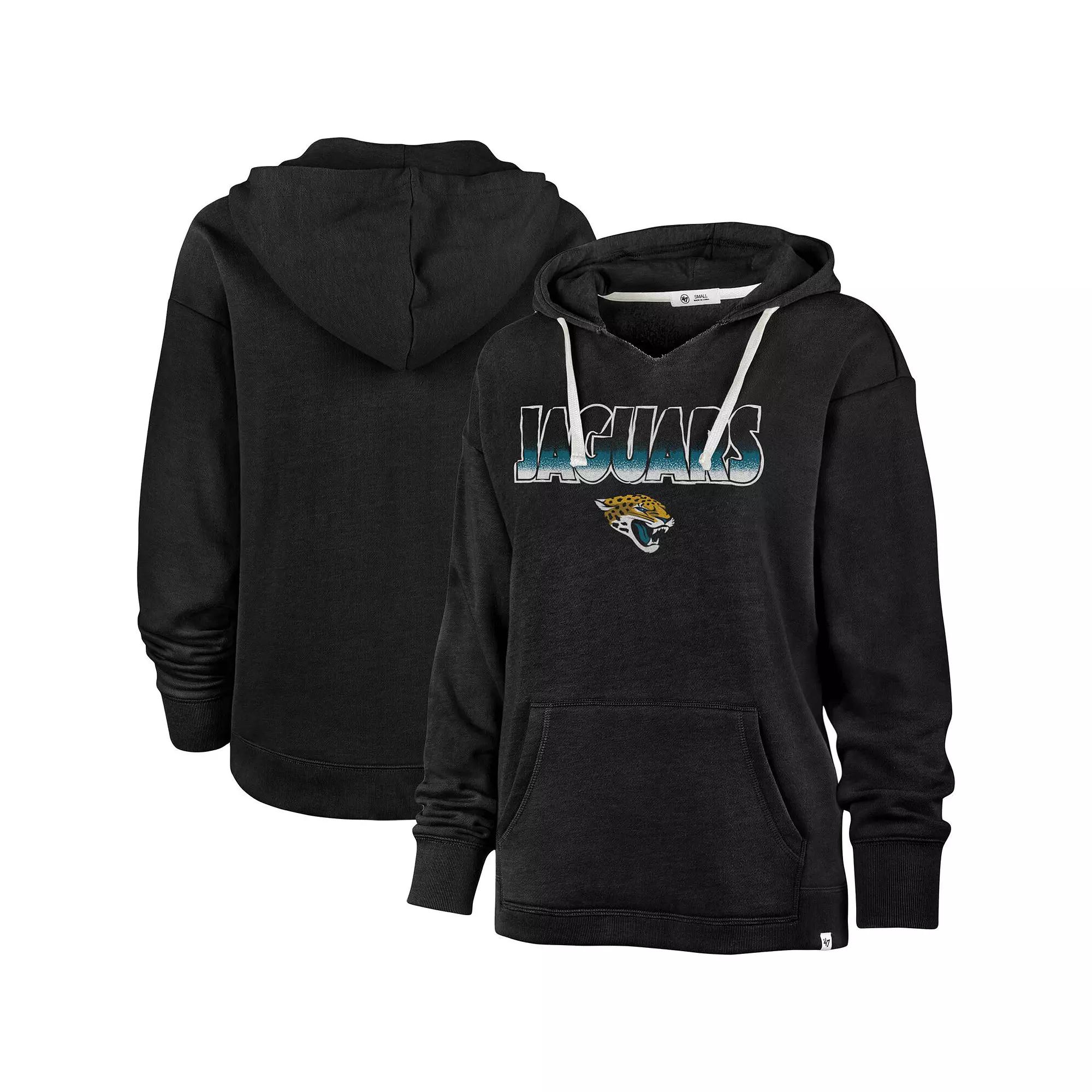 Women's '47 Black Jacksonville Jaguars Color Rise Kennedy Pullover Hoodie,  Product Image