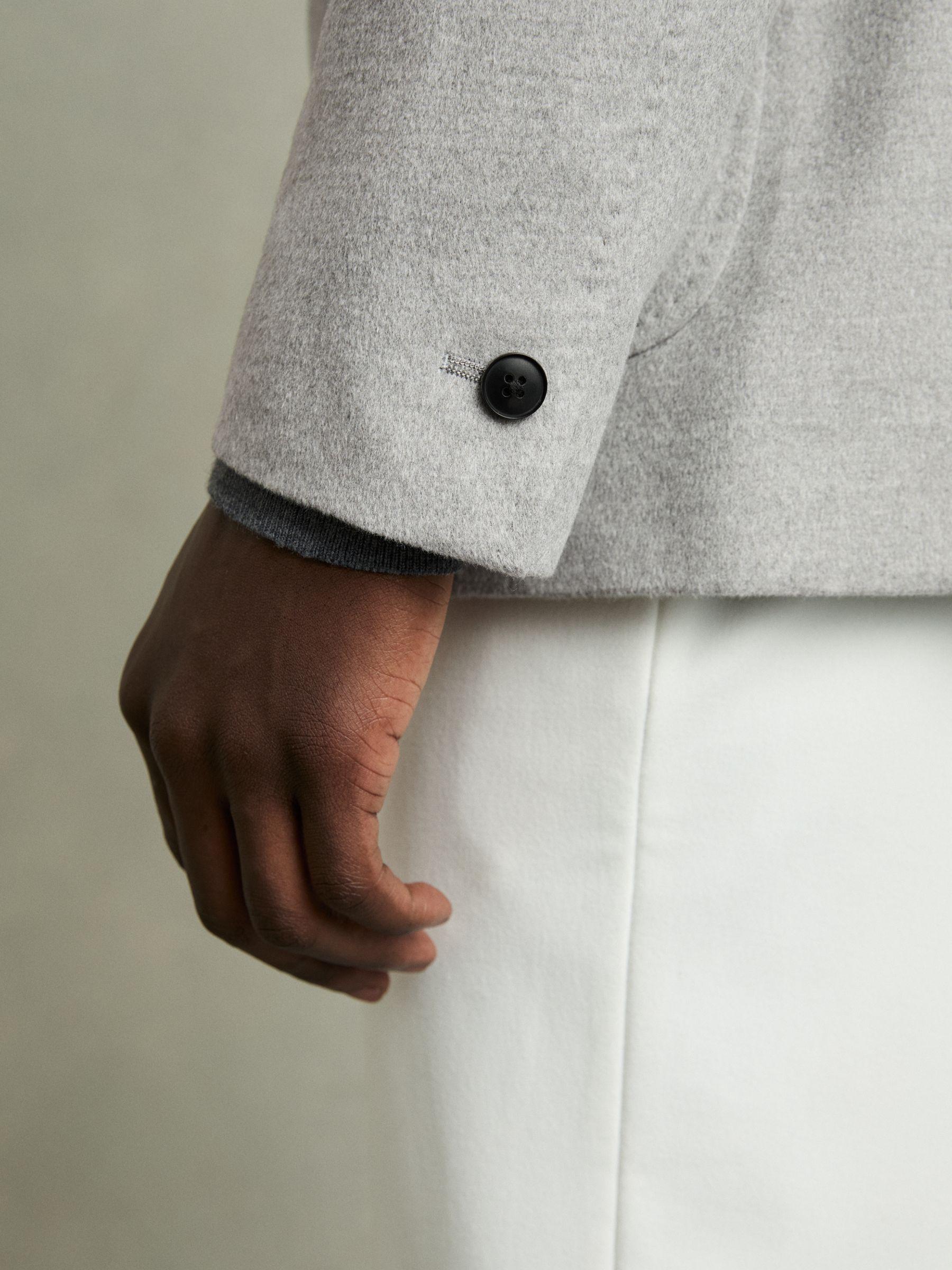 Slim-Fit Pinstripe Suit Trousers in Soft Grey Product Image