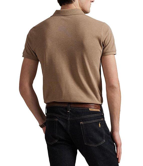 Polo Ralph Lauren Custom Slim Fit Solid Mesh Polo Shirt Product Image