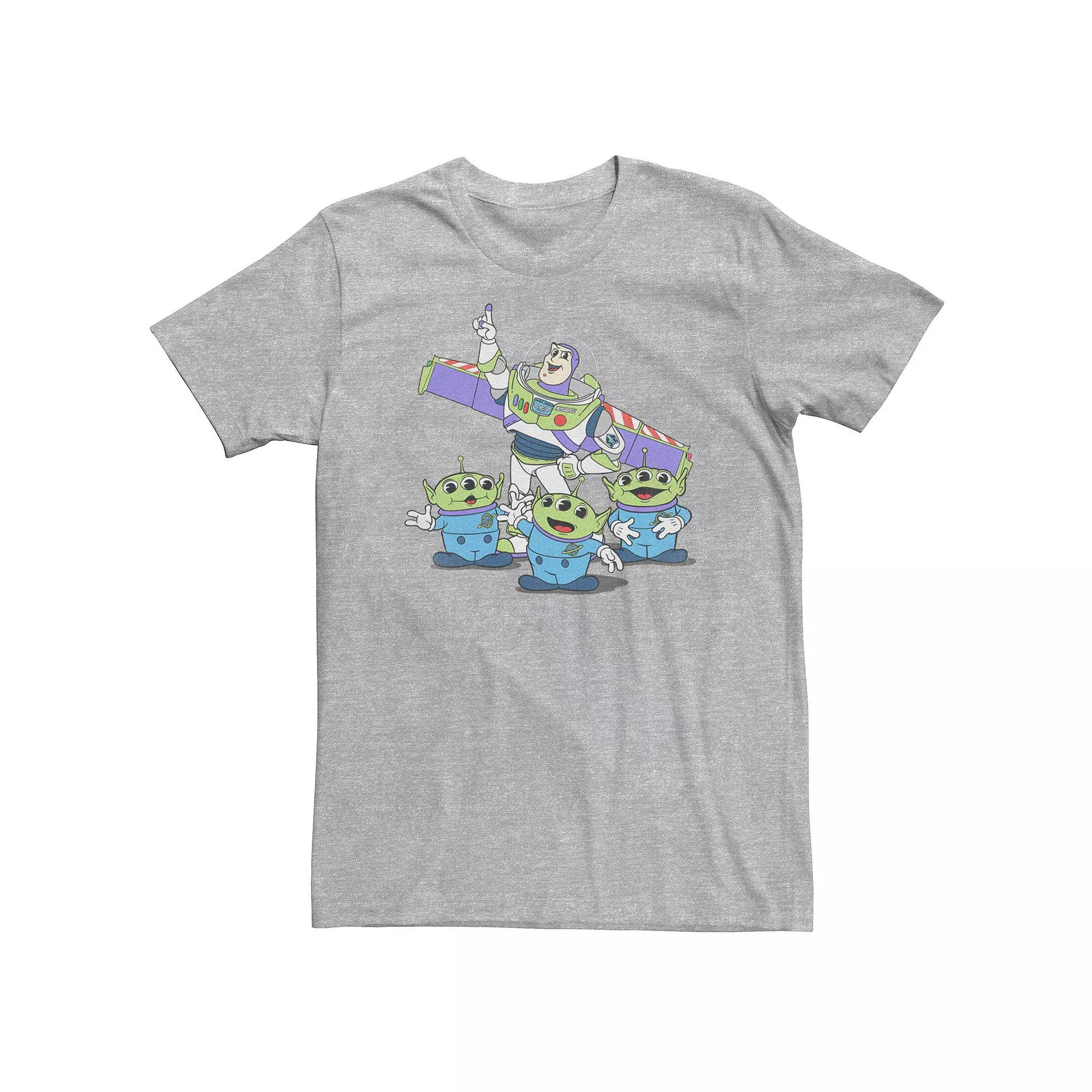 Big & Tall Disney / Pixar Toy Story Buzz And Aliens Vintage Look Tee, Men's,  Product Image