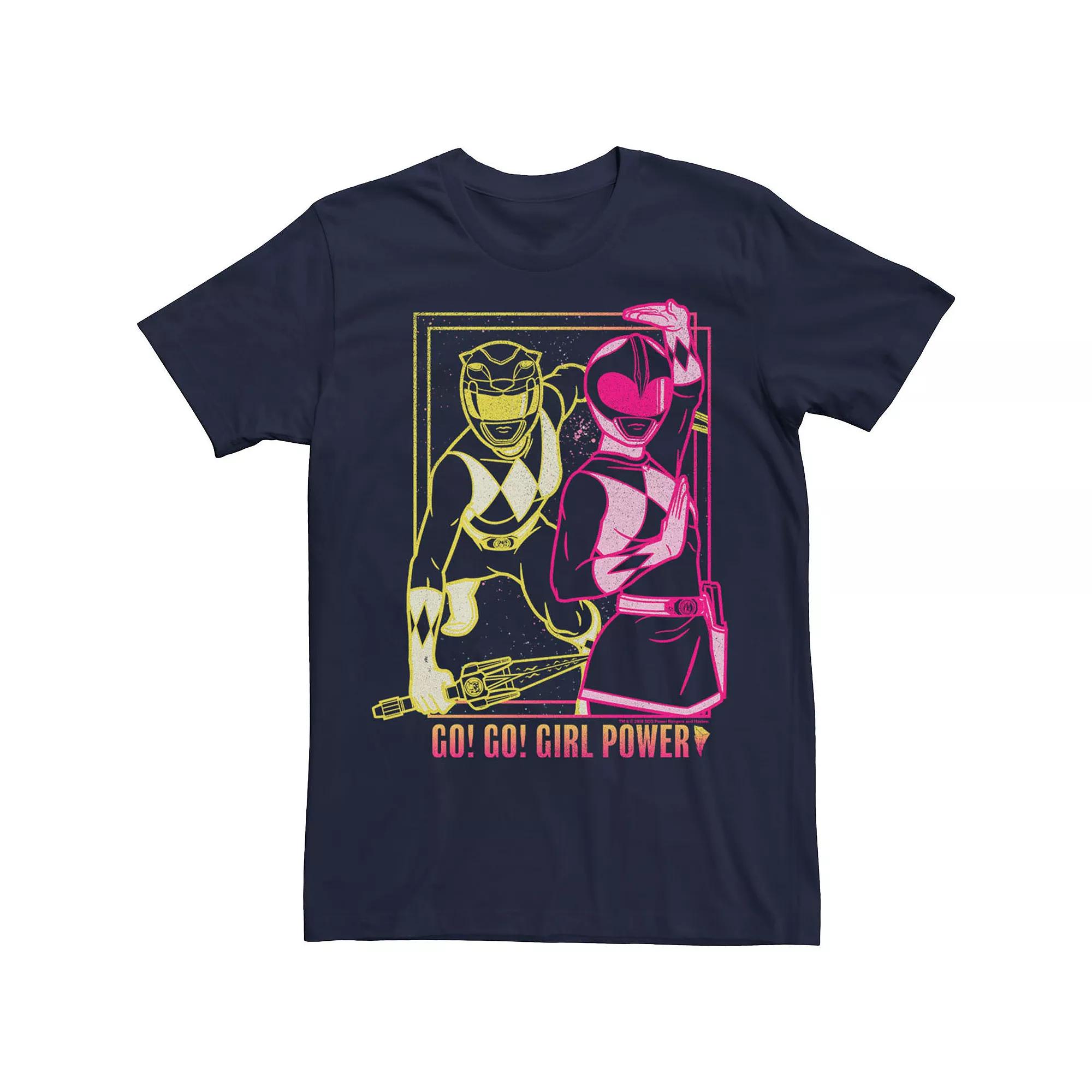 Men's Power Rangers Go Go Girl Power Line Art Tee,  Product Image