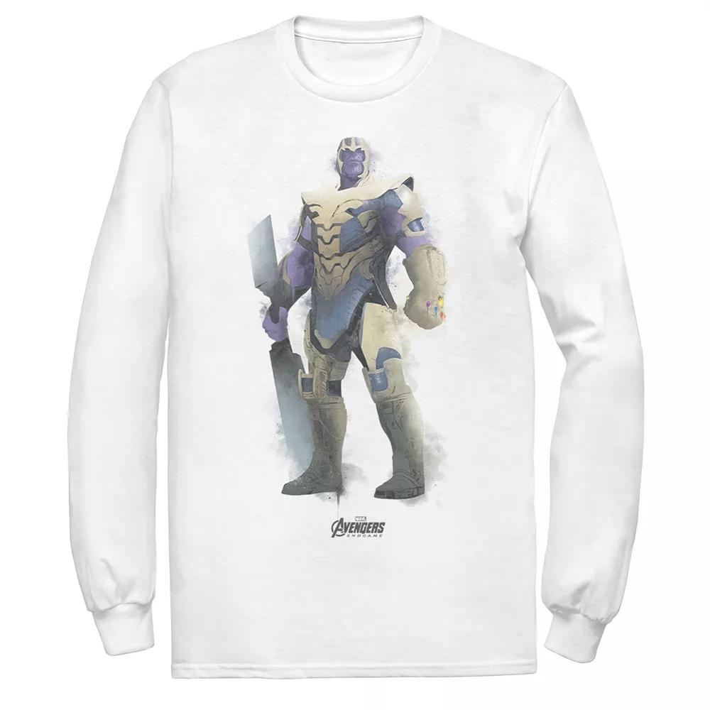 Men's Marvel Avengers Thanos Paint Long Sleeve Tee,  Product Image