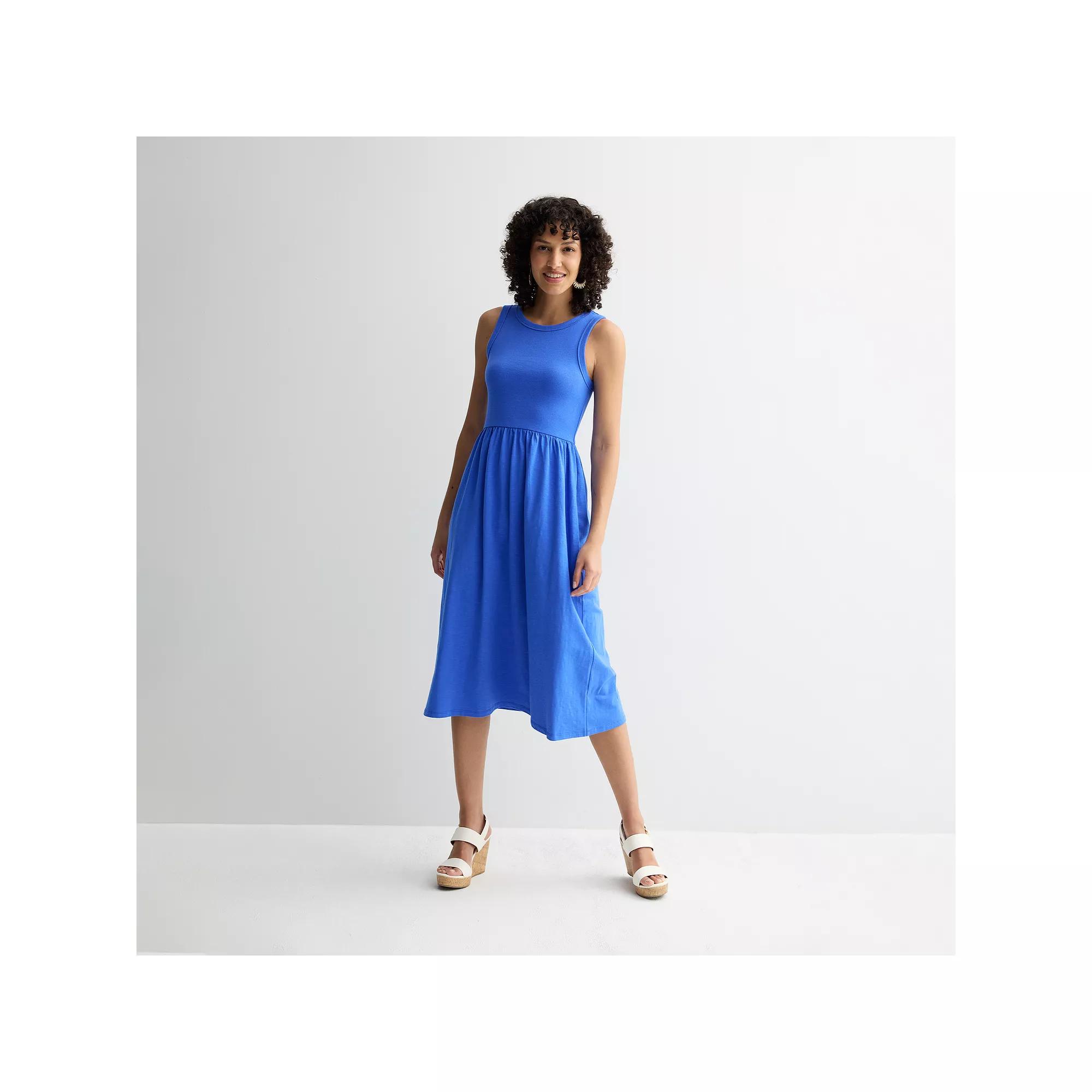 Women's Sonoma Goods For Life® Mixed Media Knit Dress, Size: XS, Purple Velvet Product Image