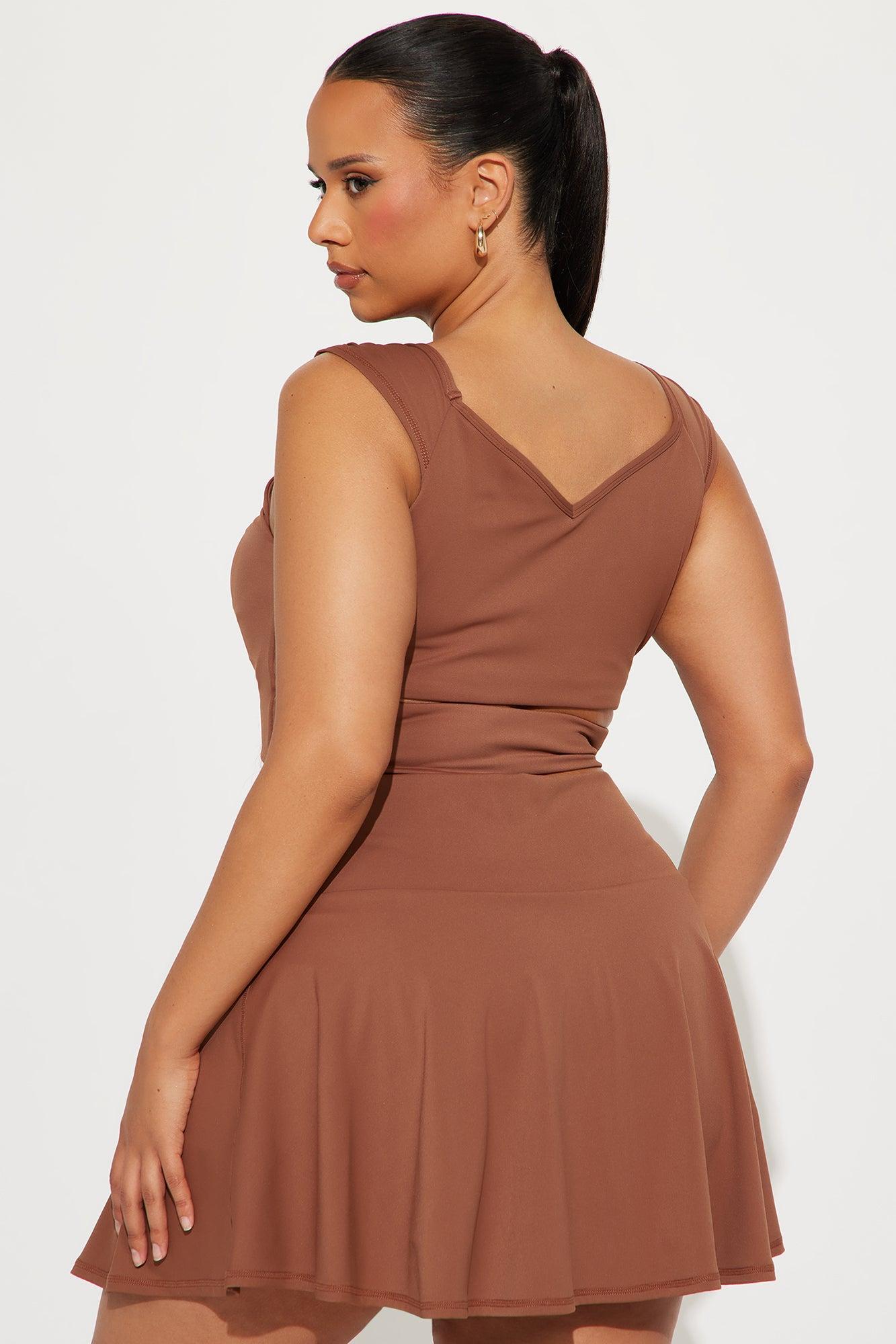 Payton Active Skirt Set - Mocha Product Image