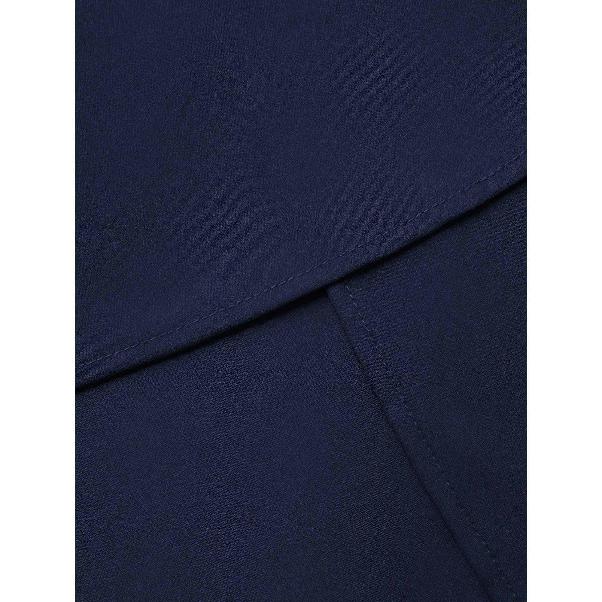 Plus Size Supersoft Essentials Notched Ruffle Layered Hem Sleeveless Dress Black Women Elegant Gathered V-neck Sleeveless Curvy Midi Dress BloomChic 28/5X Product Image