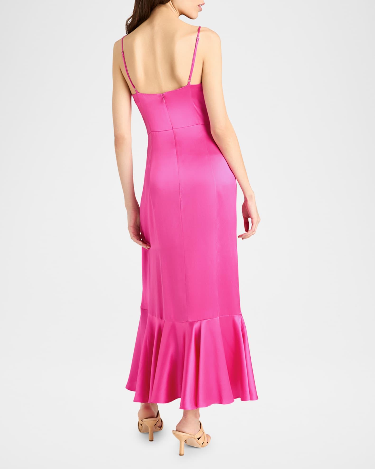 Vivienda Silk Tie-Waist Midi Dress Product Image