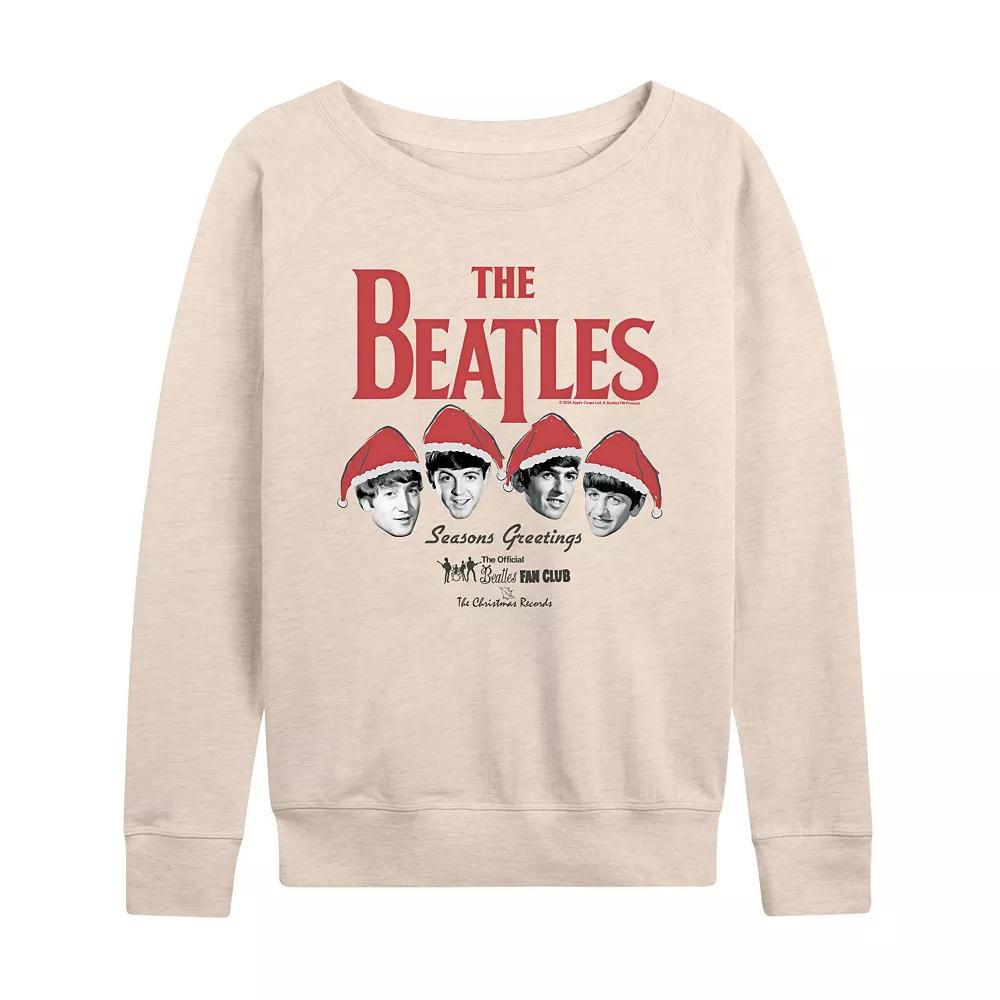 Women's The Beatles Christmas Seasons Greetings French Terry Long Sleeve Tee,  Product Image