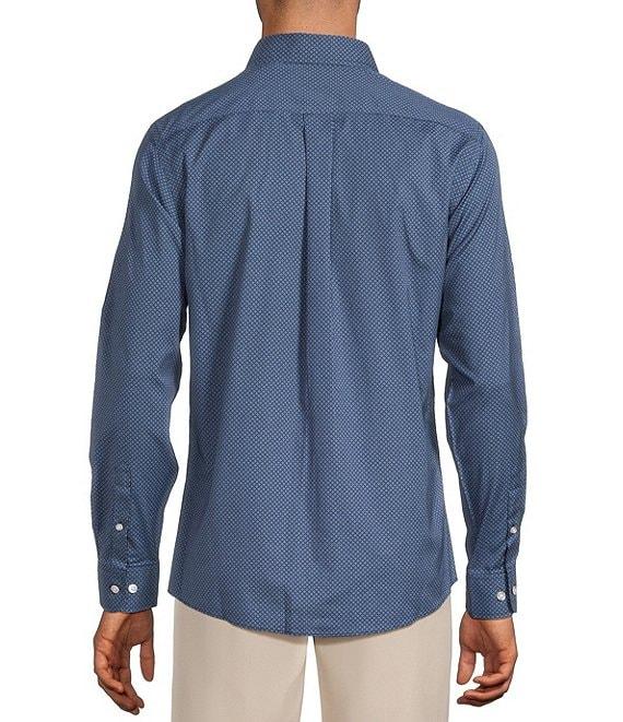 Gold Label Roundtree & Yorke Slim Fit Non-Iron Long Sleeve Circle Geo Print Sport Shirt Product Image