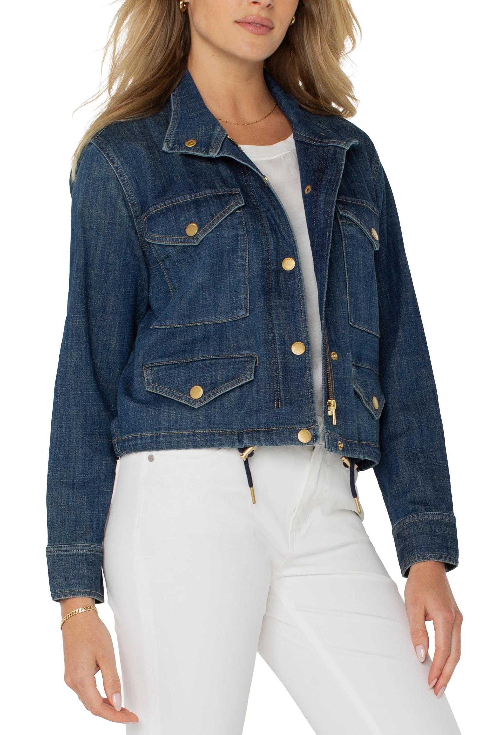 cropped cargo jacket Product Image