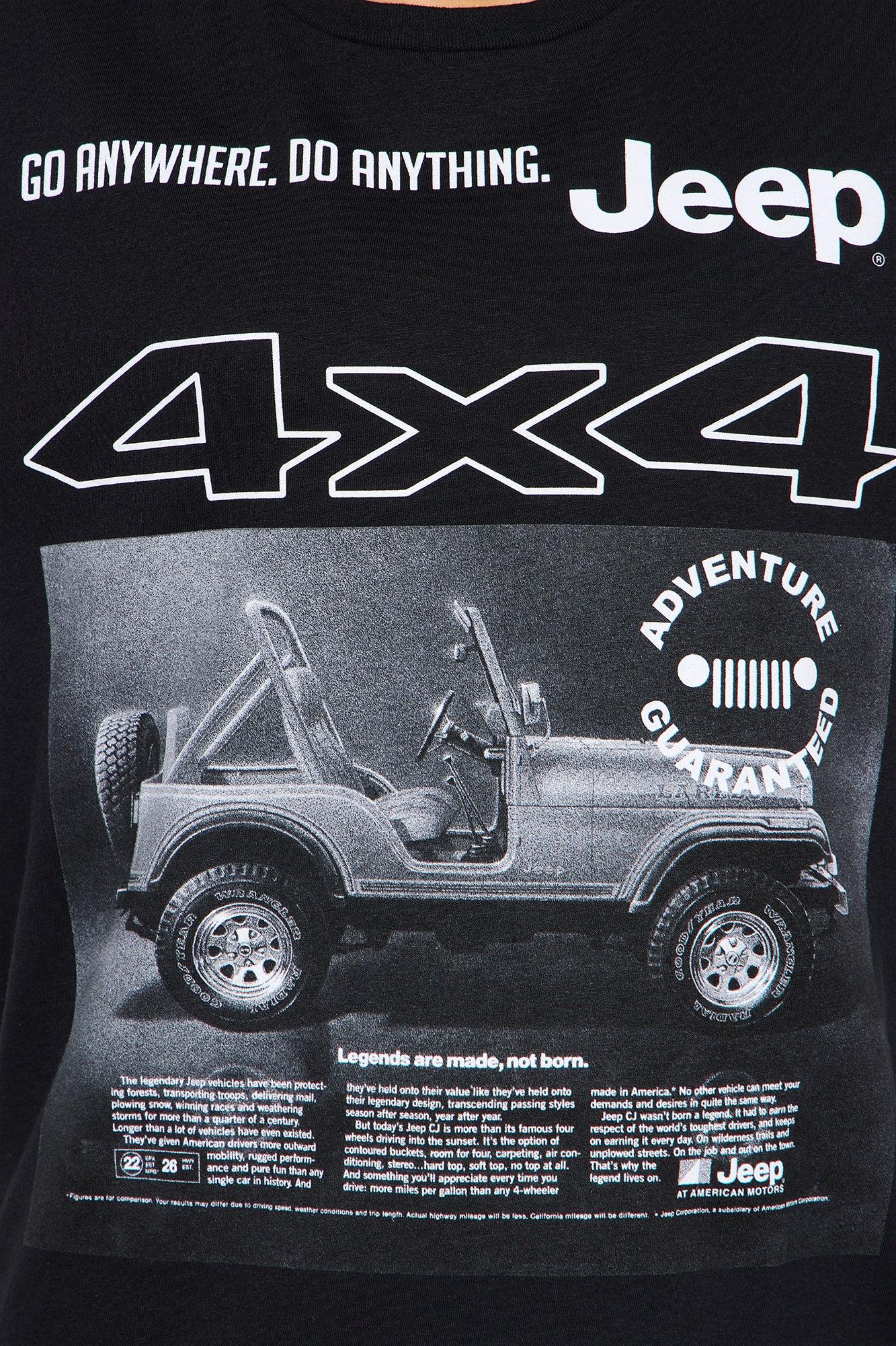 Jeep 4X4 Tee - Black Female Product Image
