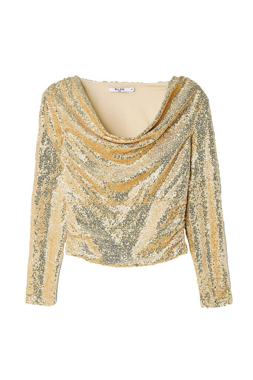 Waterfall Velvet Sequin Top Product Image