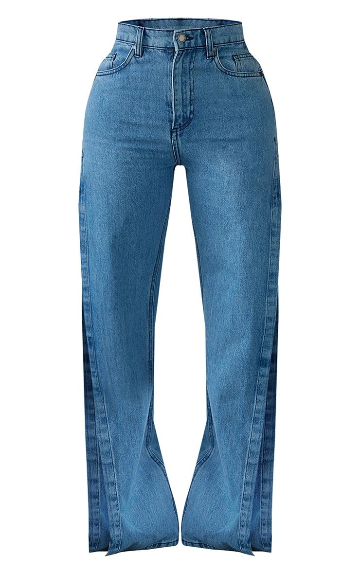 Shape Vintage Wash Extreme Split Detail Jeans Product Image